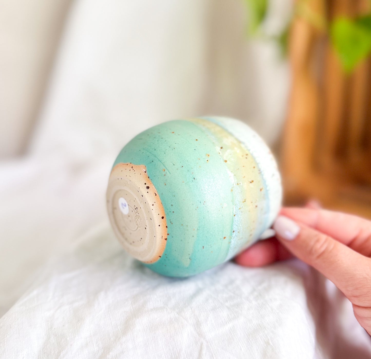 Seafoam Thumb Cup #2
