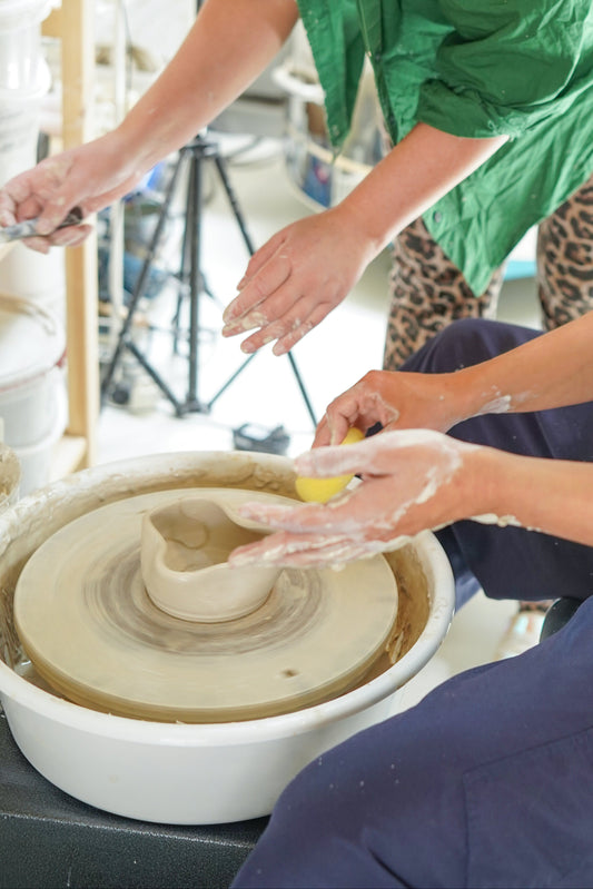 Pasta Night for Four - Make Your Own Pasta Plate Set - Wheel Throwing Class