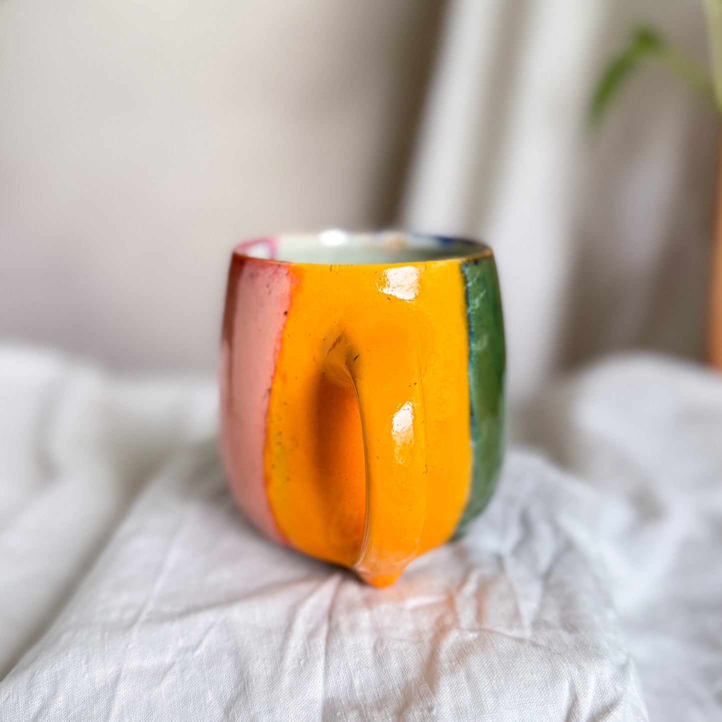 Bright Rainbow Tall Lotti Mug #8