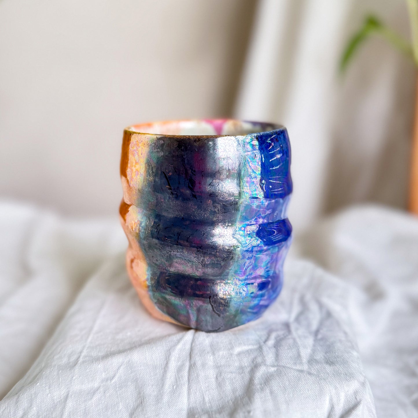Bright Double Rainbow Ice Tea Tumbler #9