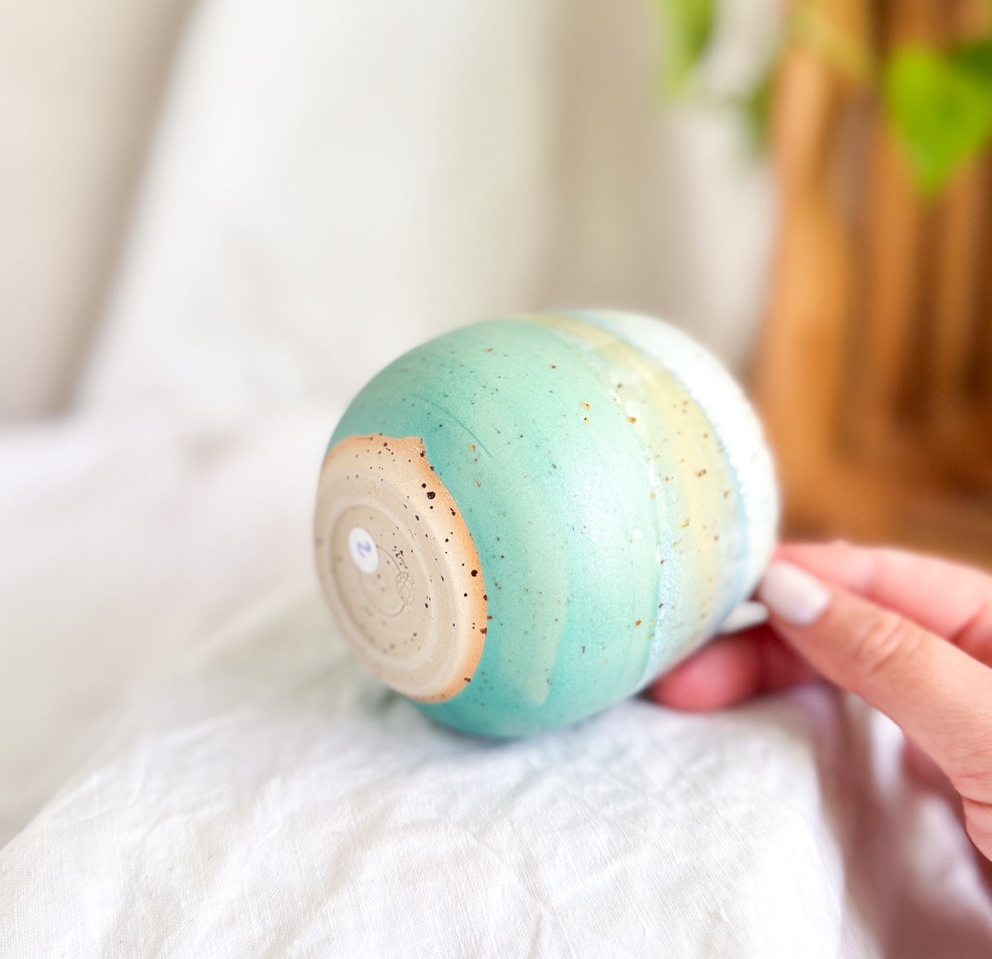 Seafoam Thumb Cup #2