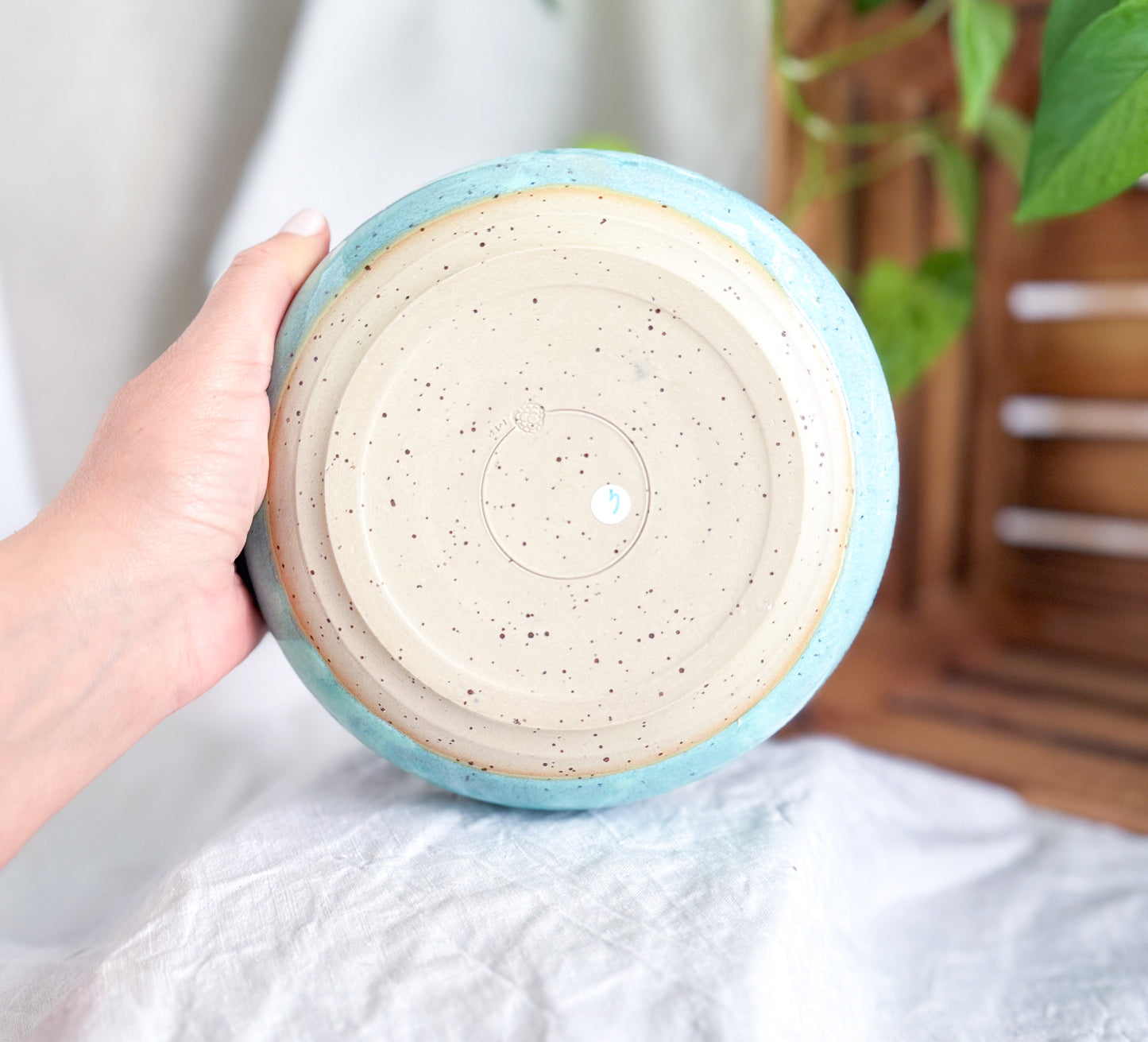 Indigo Fade Pasta Plate #4