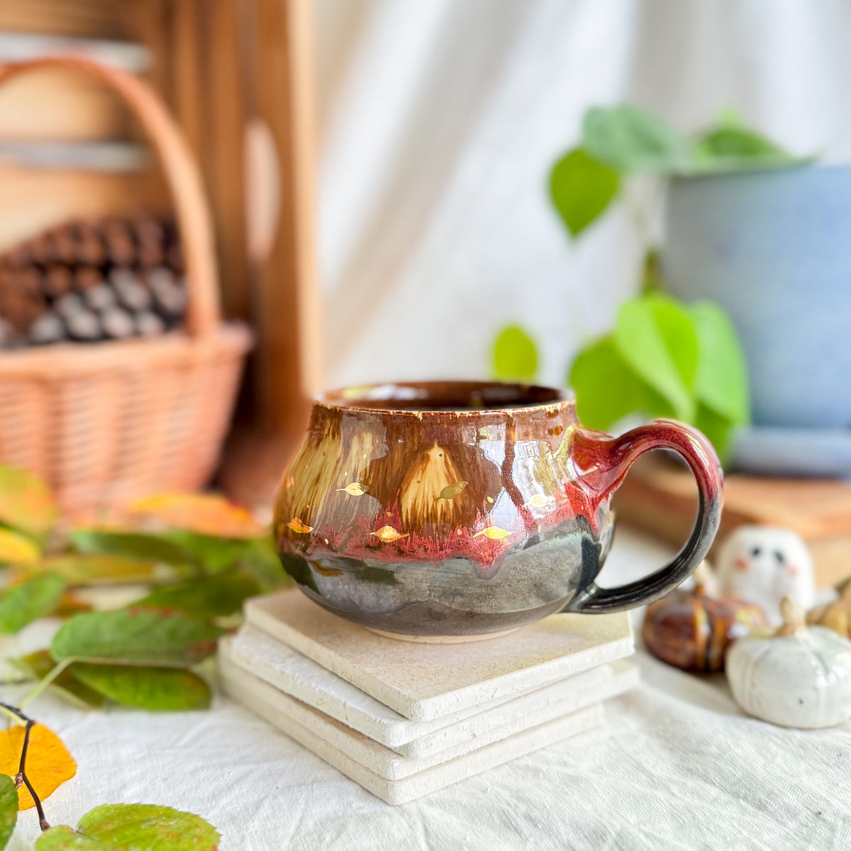 Golden Chestnut Cauldron Mug #4