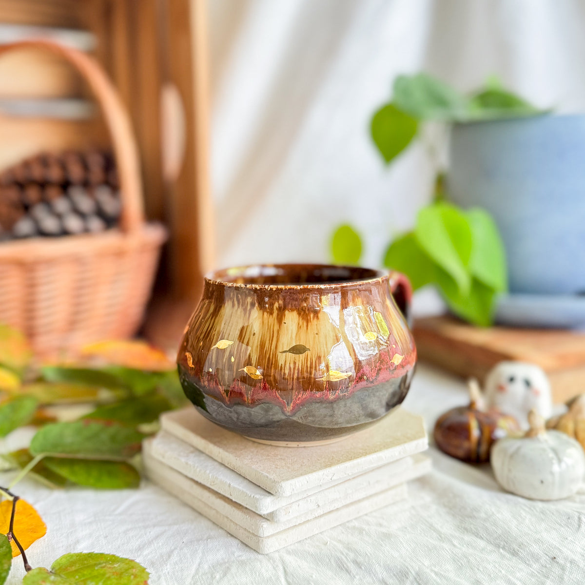 Golden Chestnut Cauldron Mug #4
