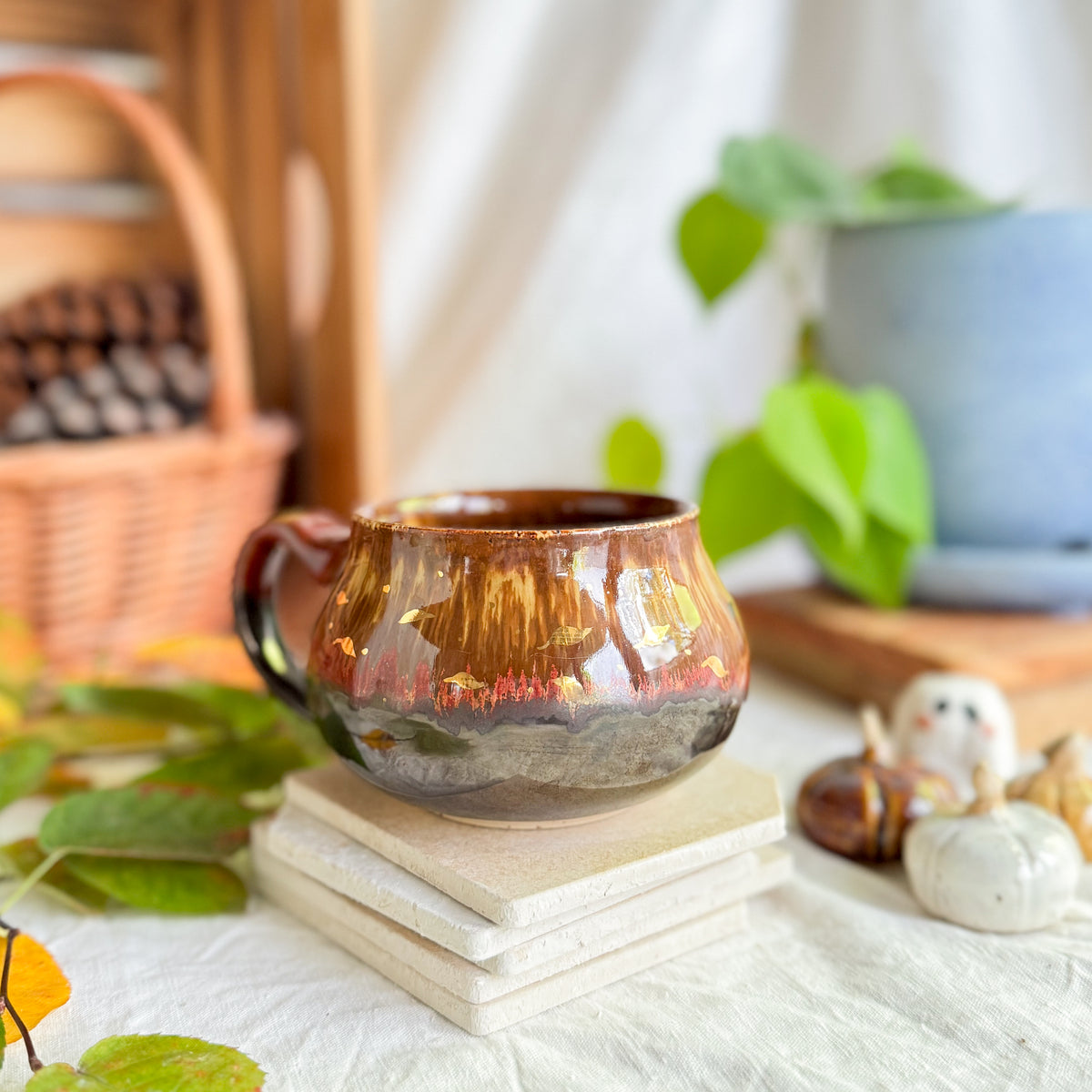 Golden Chestnut Cauldron Mug #4