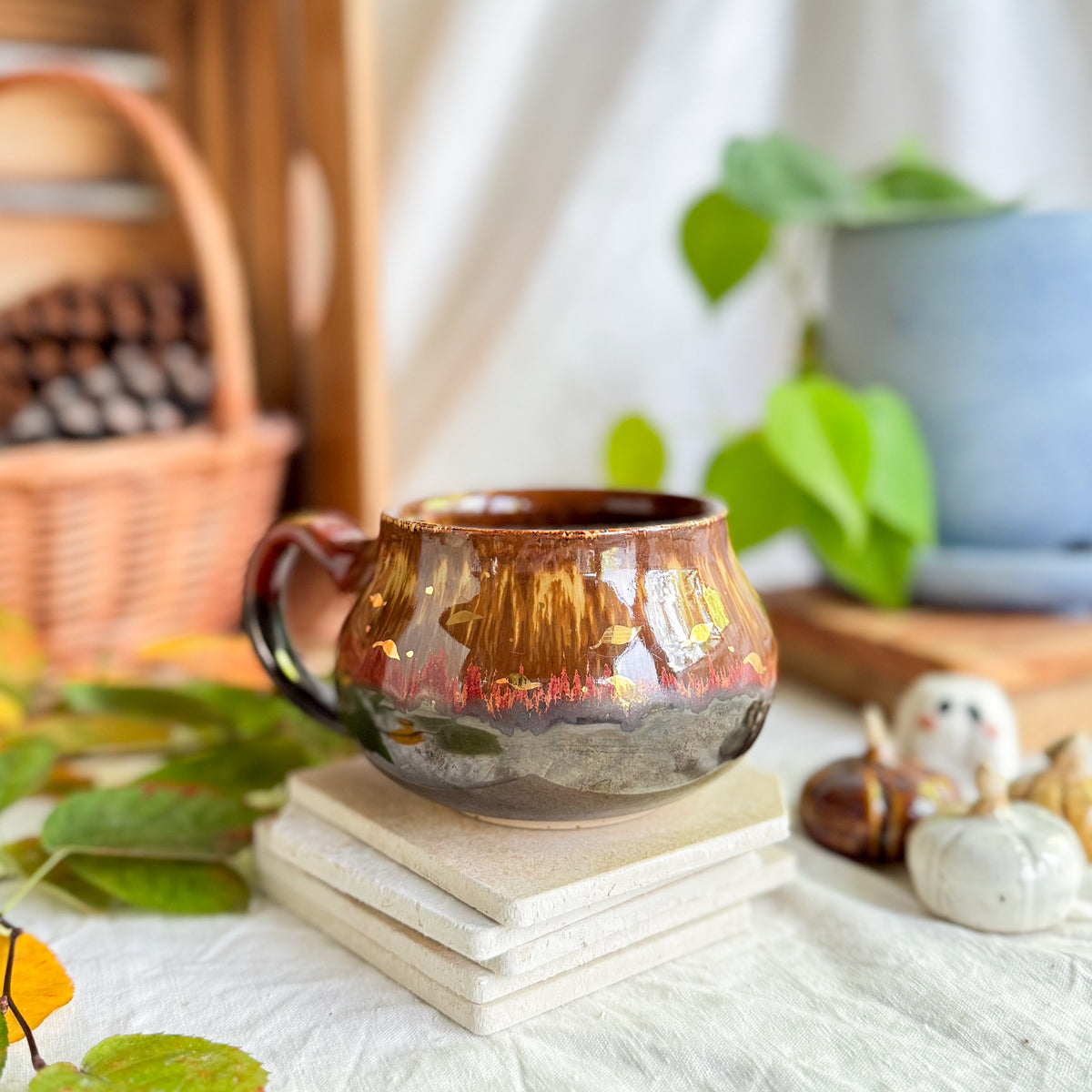 Golden Chestnut Cauldron Mug #4
