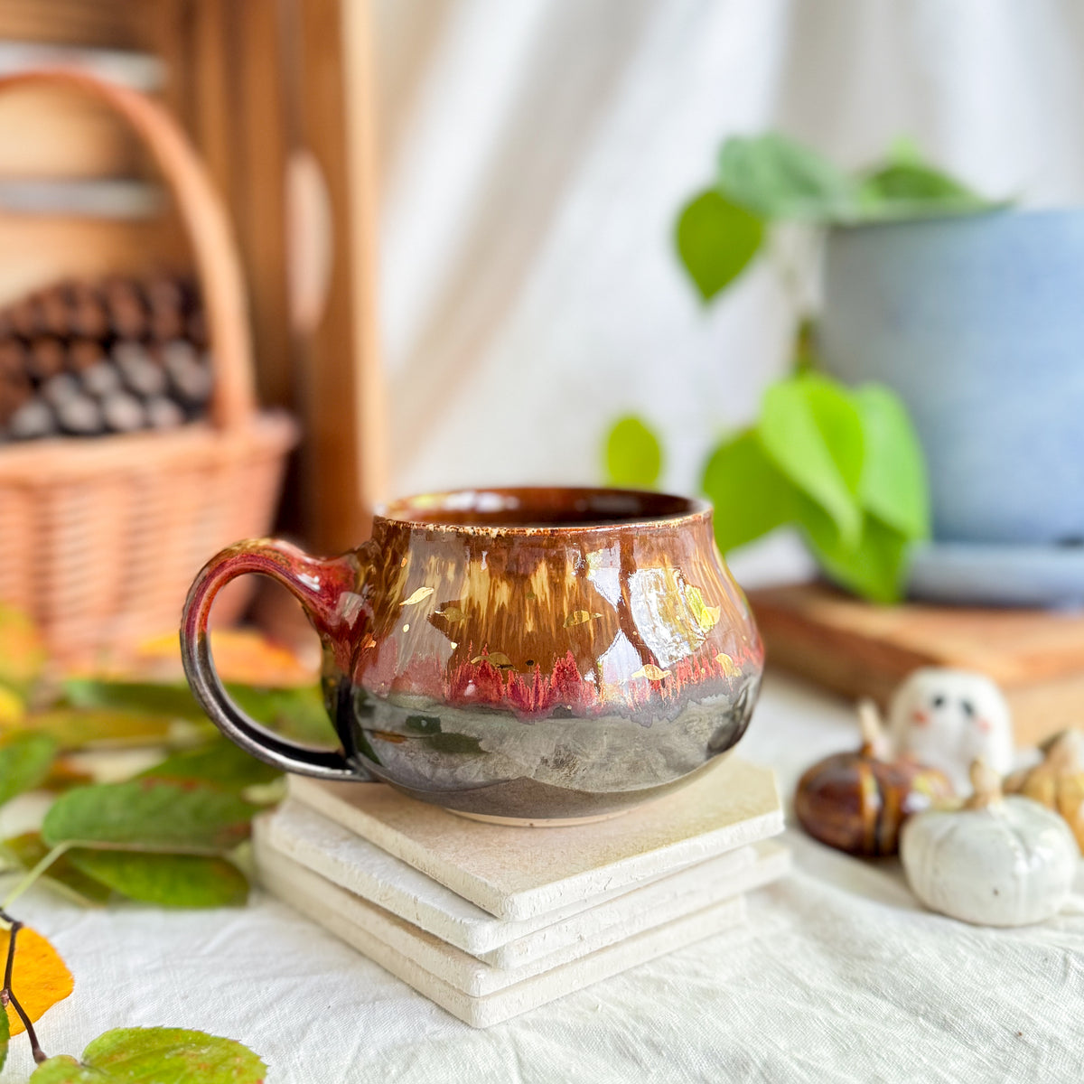 Golden Chestnut Cauldron Mug #4
