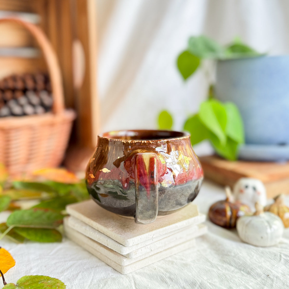 Golden Chestnut Cauldron Mug #4