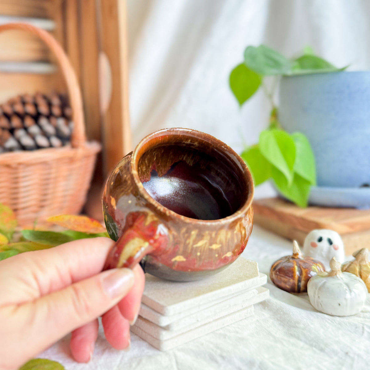 Golden Chestnut Cauldron Mug #4