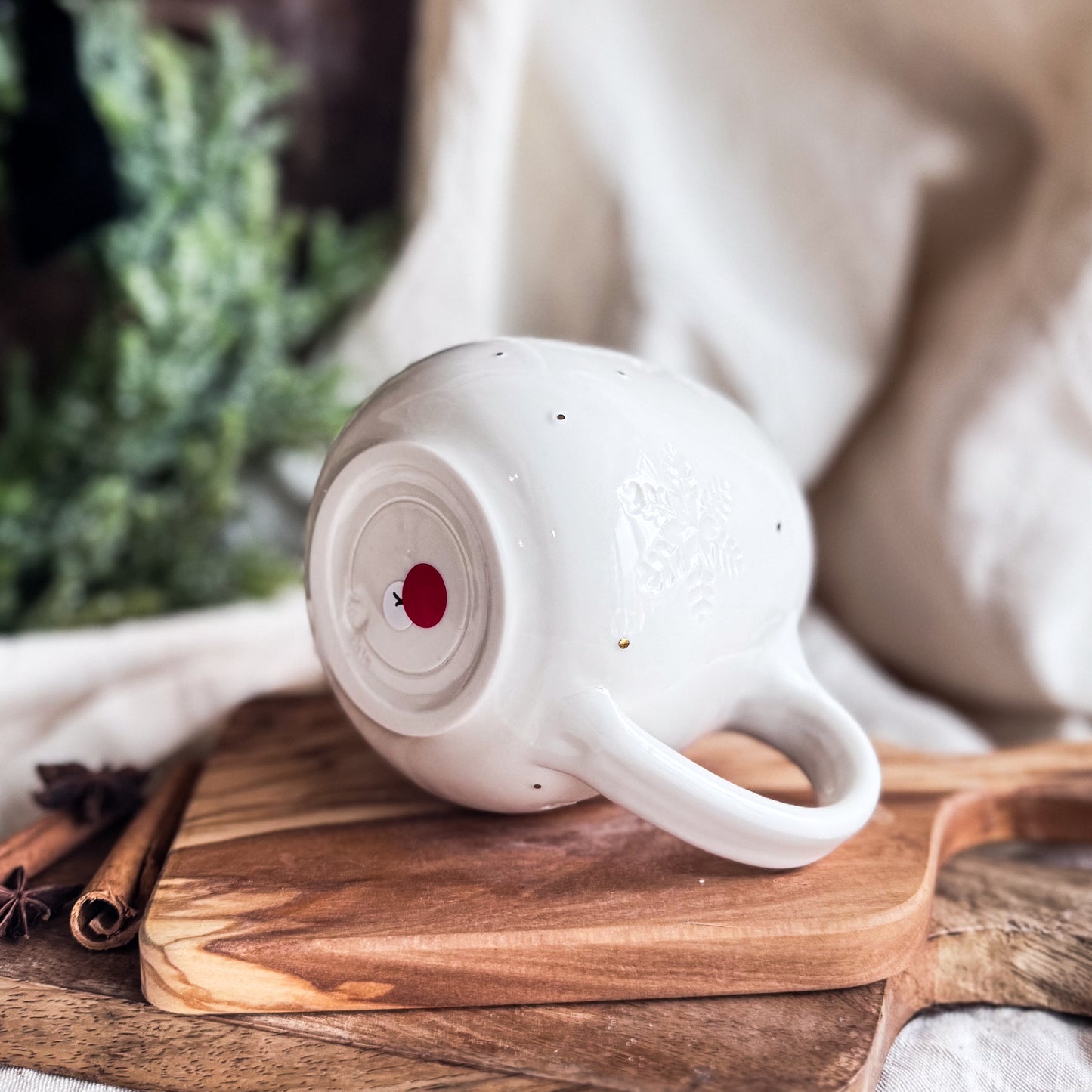 Porcelain Snowflake Mug #1