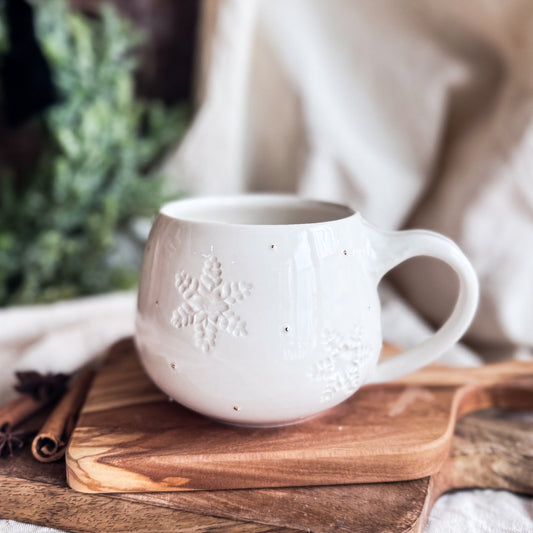 Porcelain Snowflake Mug #2