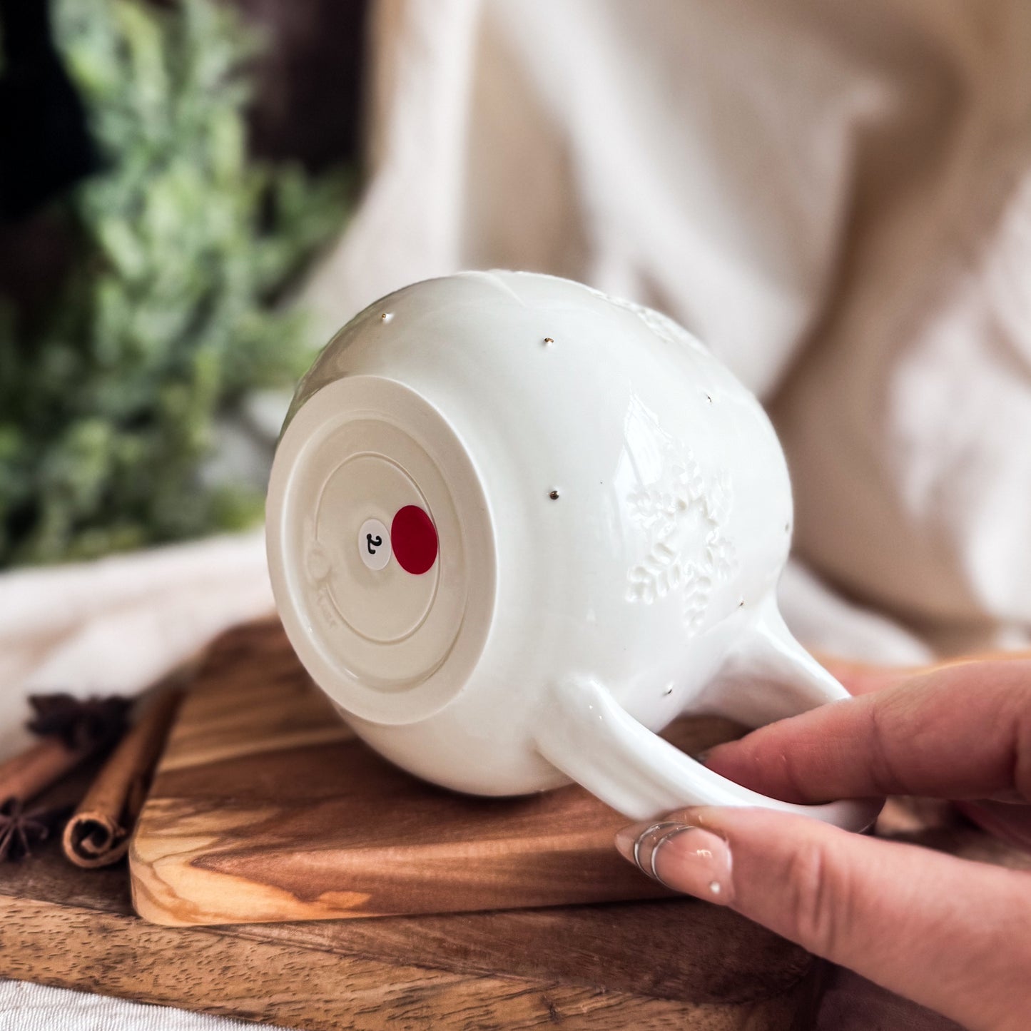 Porcelain Snowflake Mug #2