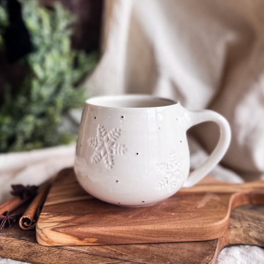 Porcelain Snowflake Mug #3