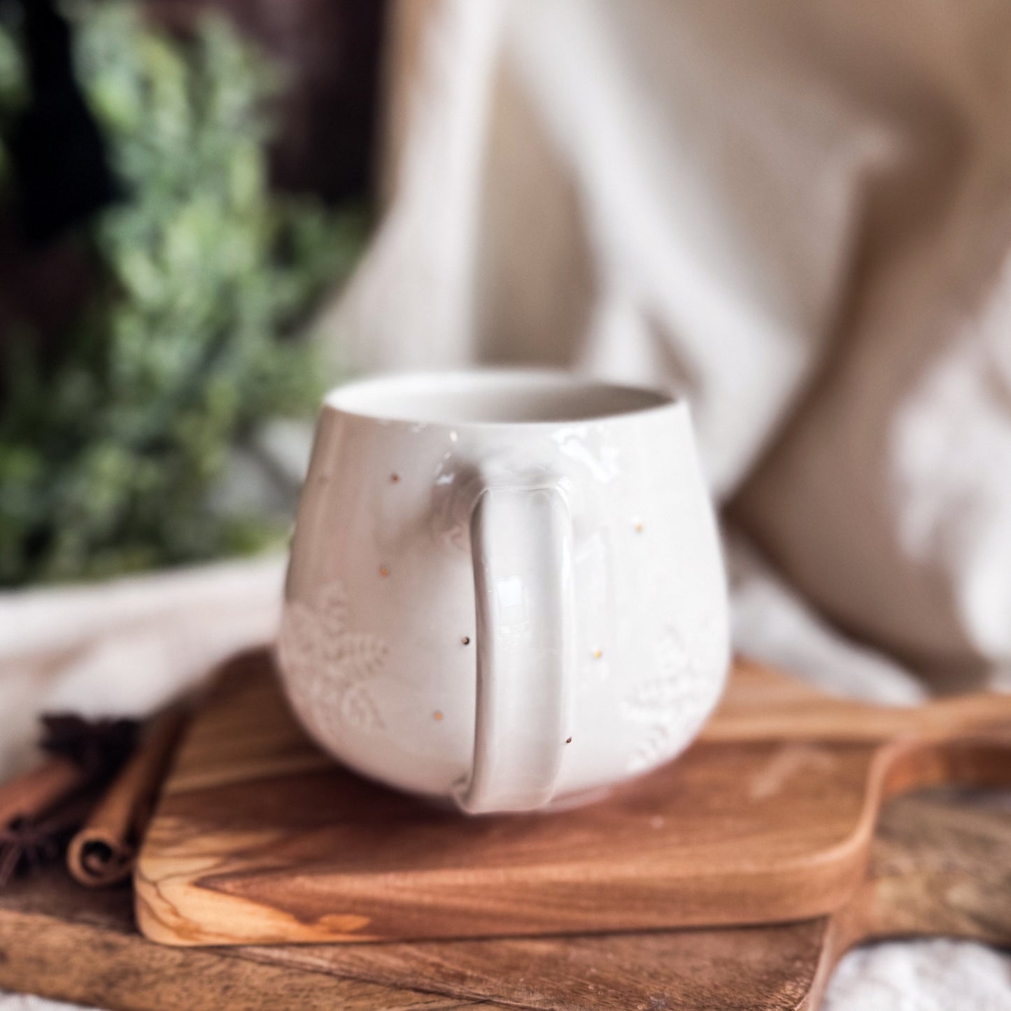 Porcelain Snowflake Mug #3