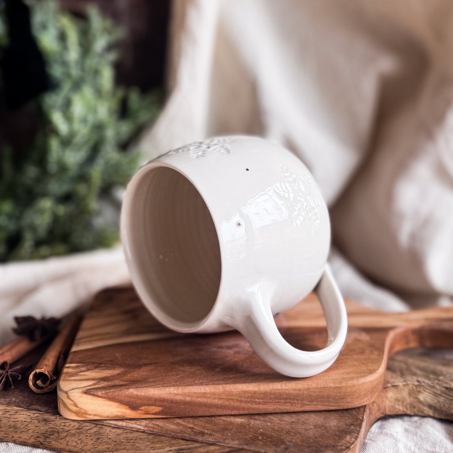 Porcelain Snowflake Mug #4