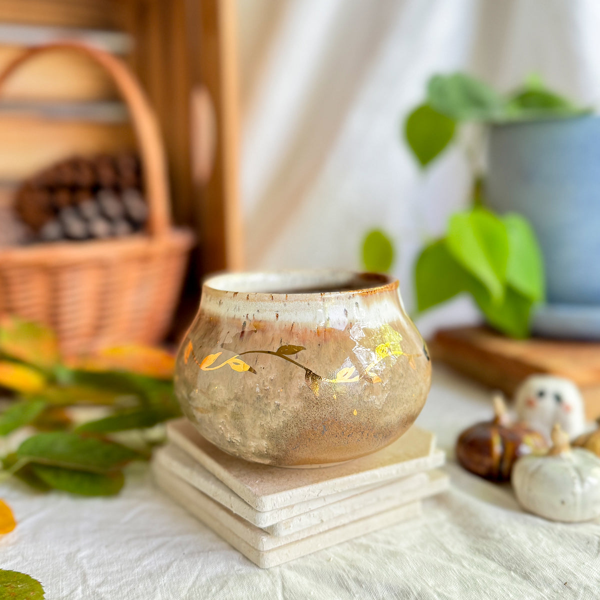 Golden Espresso Float Cauldron Mug #3