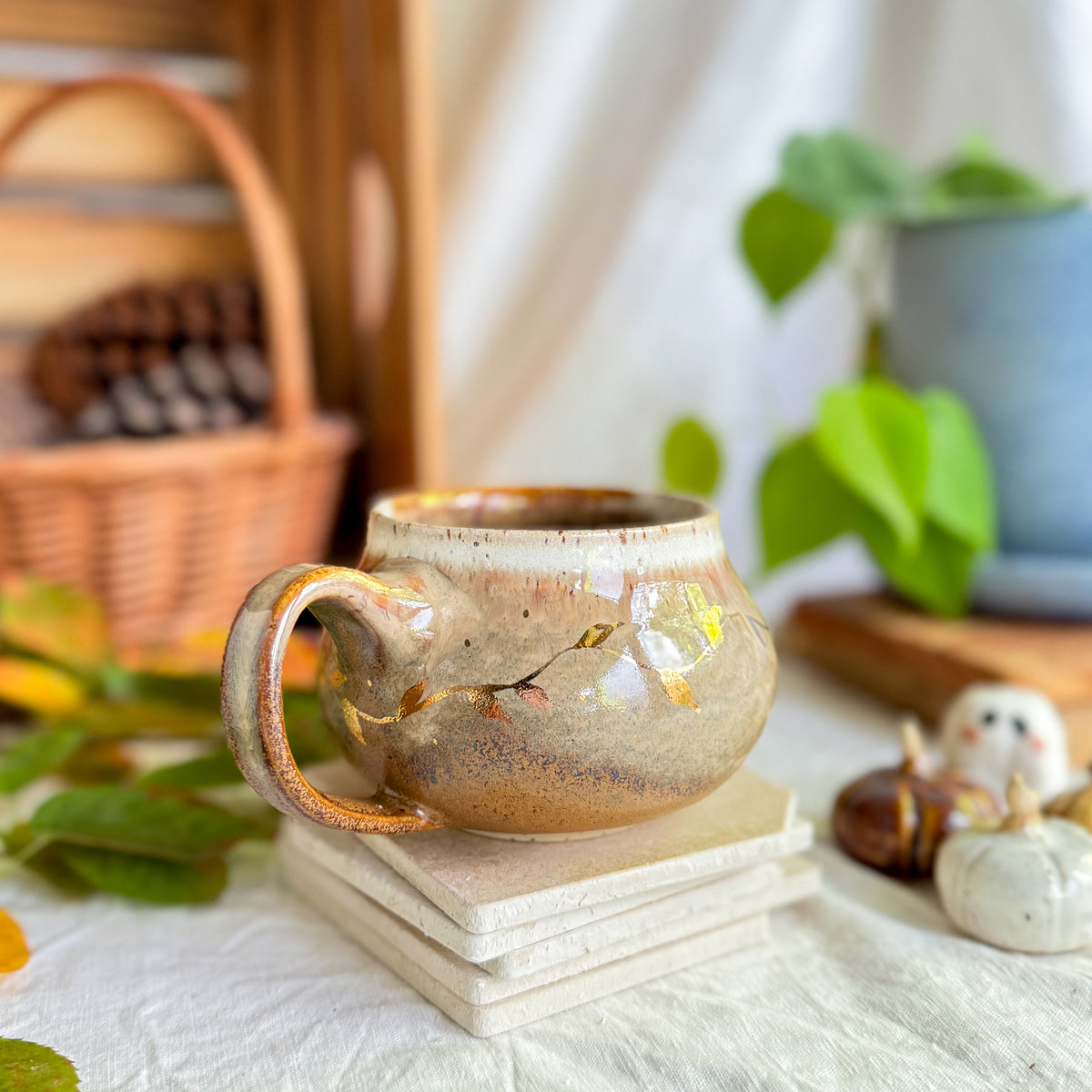 Golden Espresso Float Cauldron Mug #3