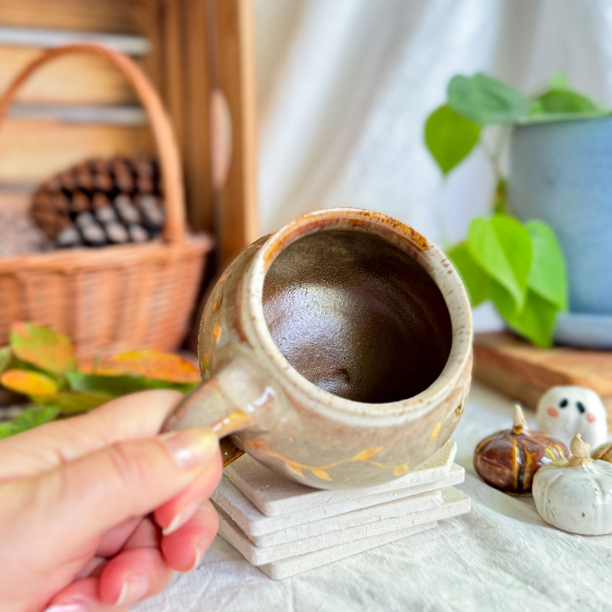 Golden Espresso Float Cauldron Mug #3