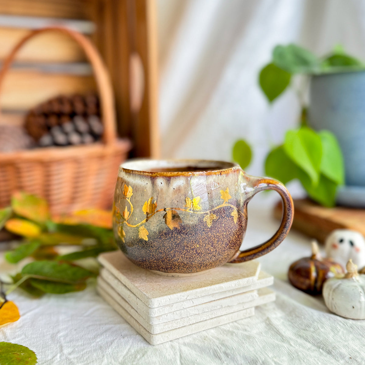 Golden Espresso Float Cauldron Mug #4