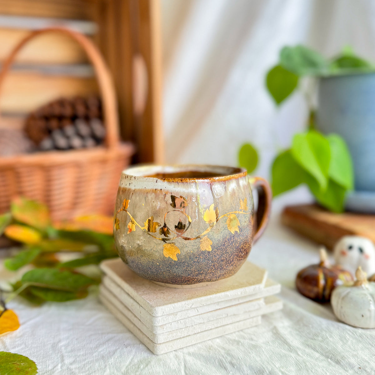 Golden Espresso Float Cauldron Mug #4