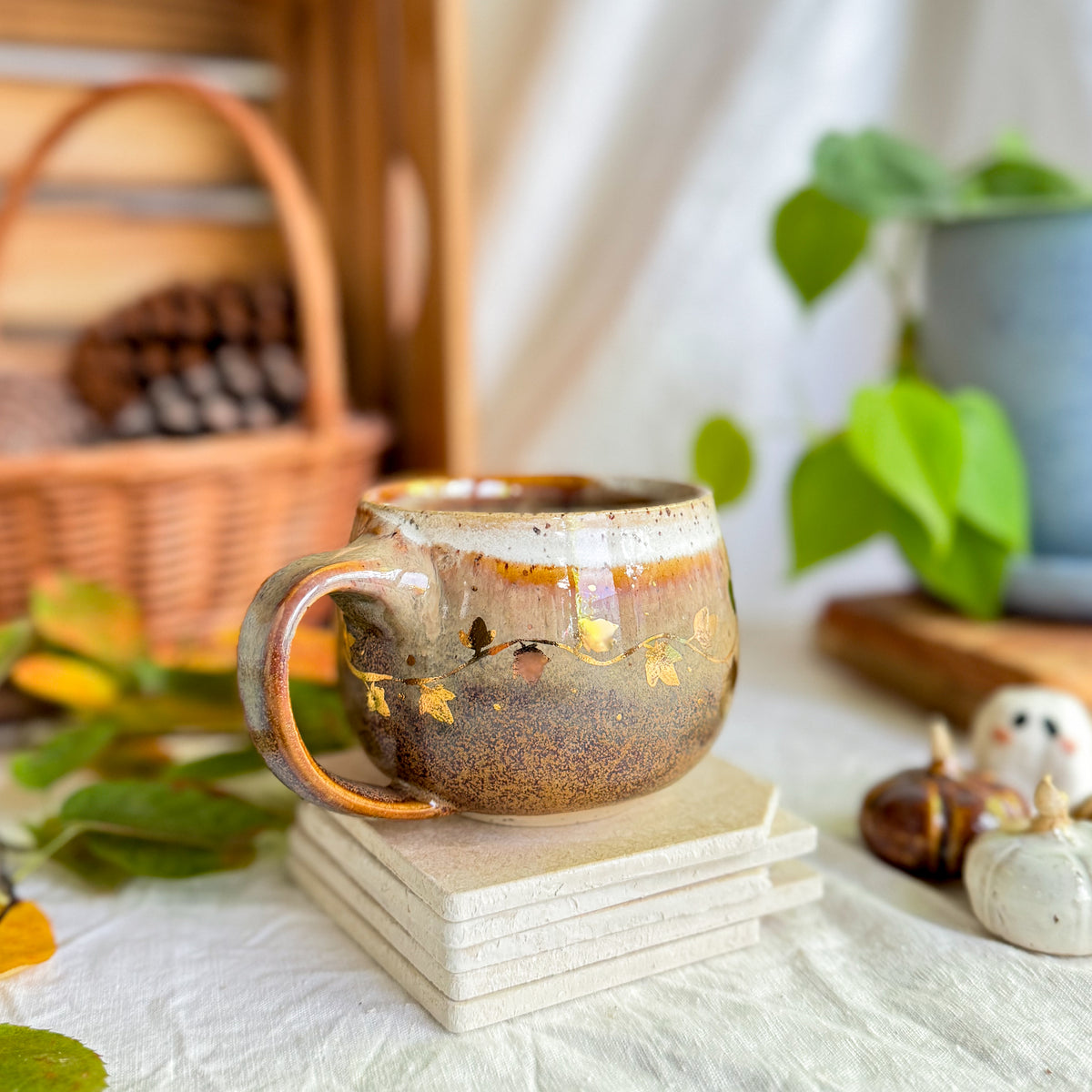 Golden Espresso Float Cauldron Mug #4