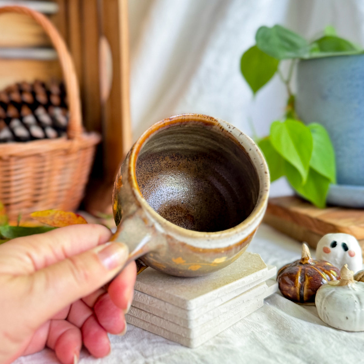 Golden Espresso Float Cauldron Mug #4
