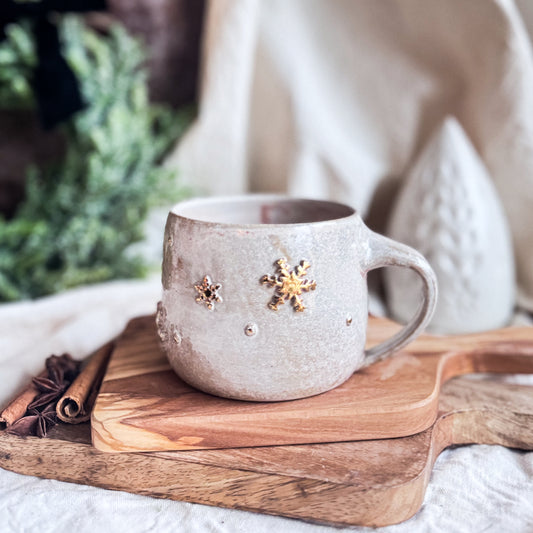 Dusty Pink Snowflake Mug #4
