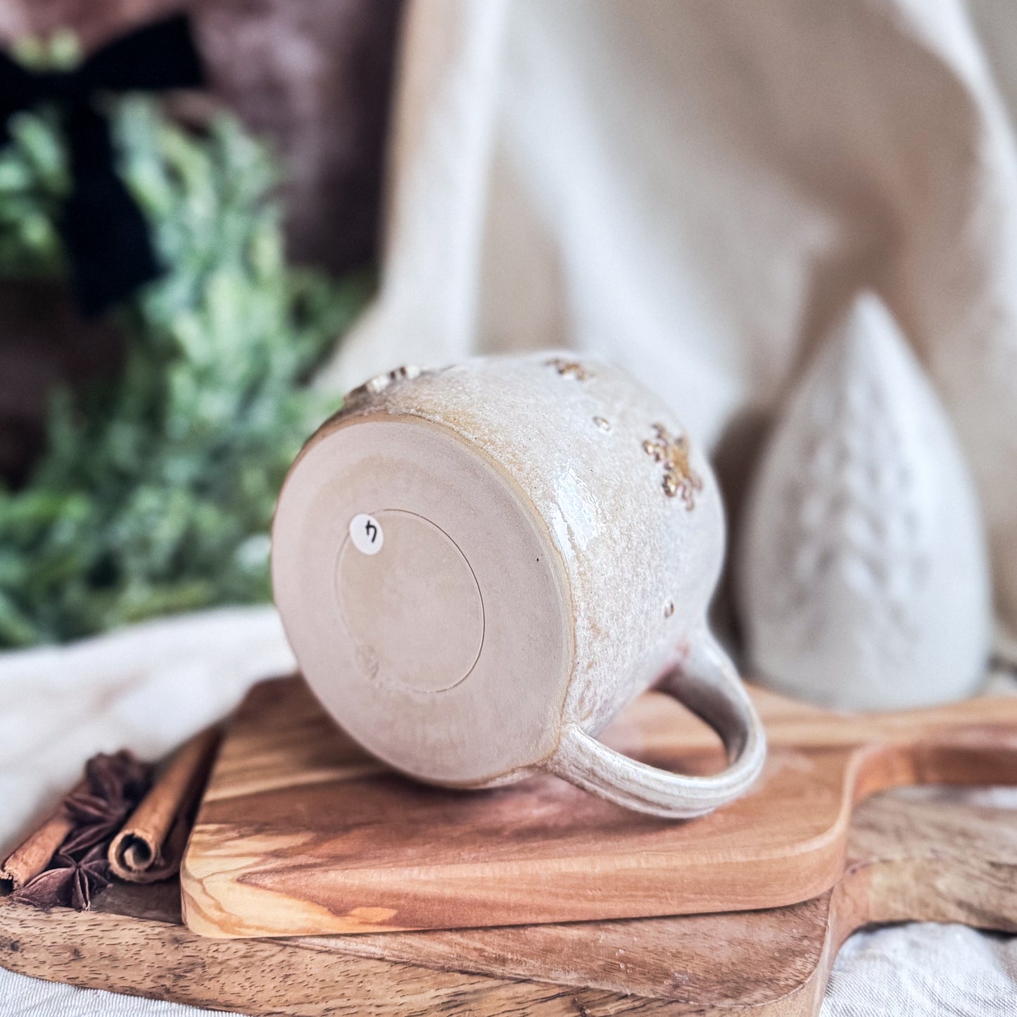 Dusty Pink Snowflake Mug #4