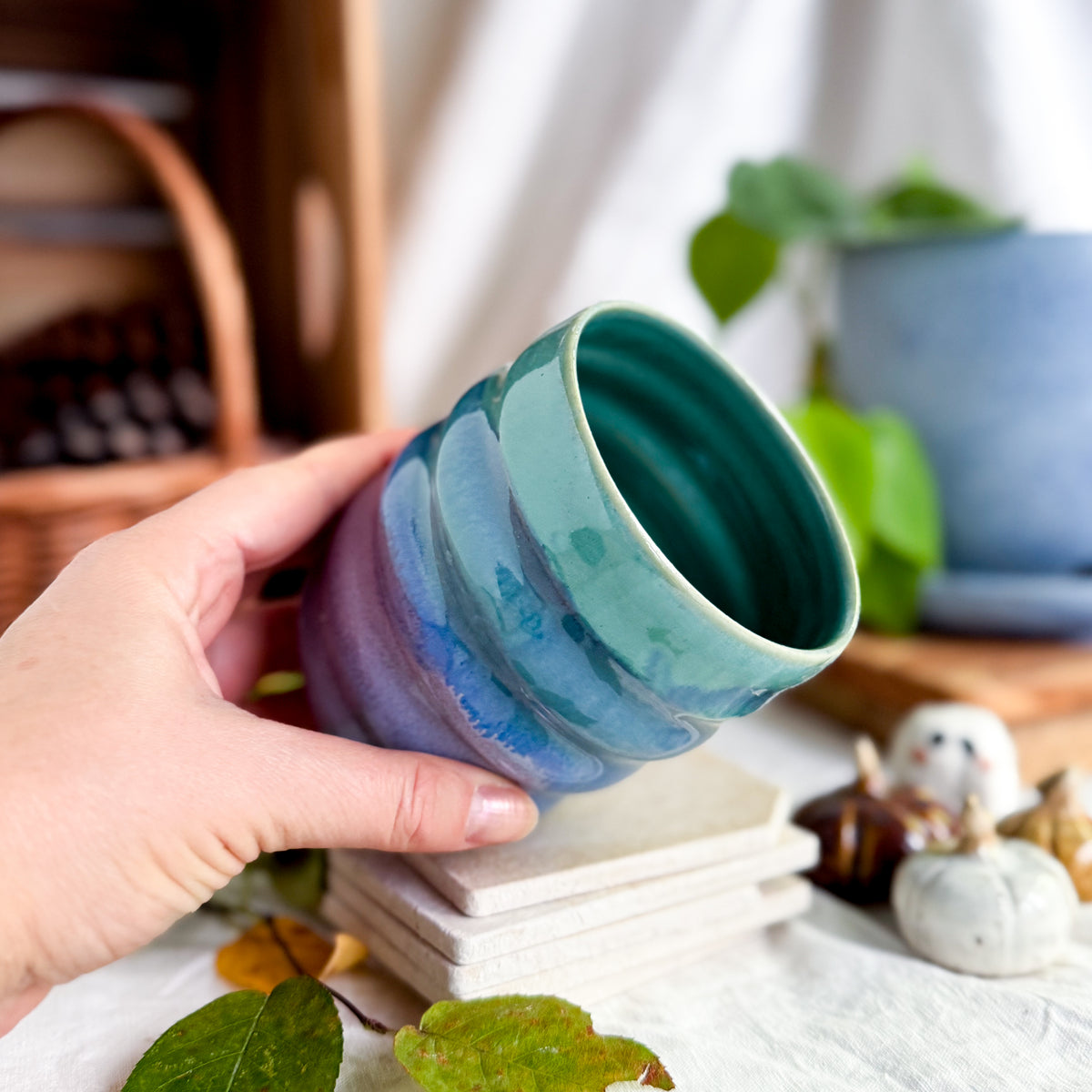 Water Lilies Ice Tea Tumbler #5