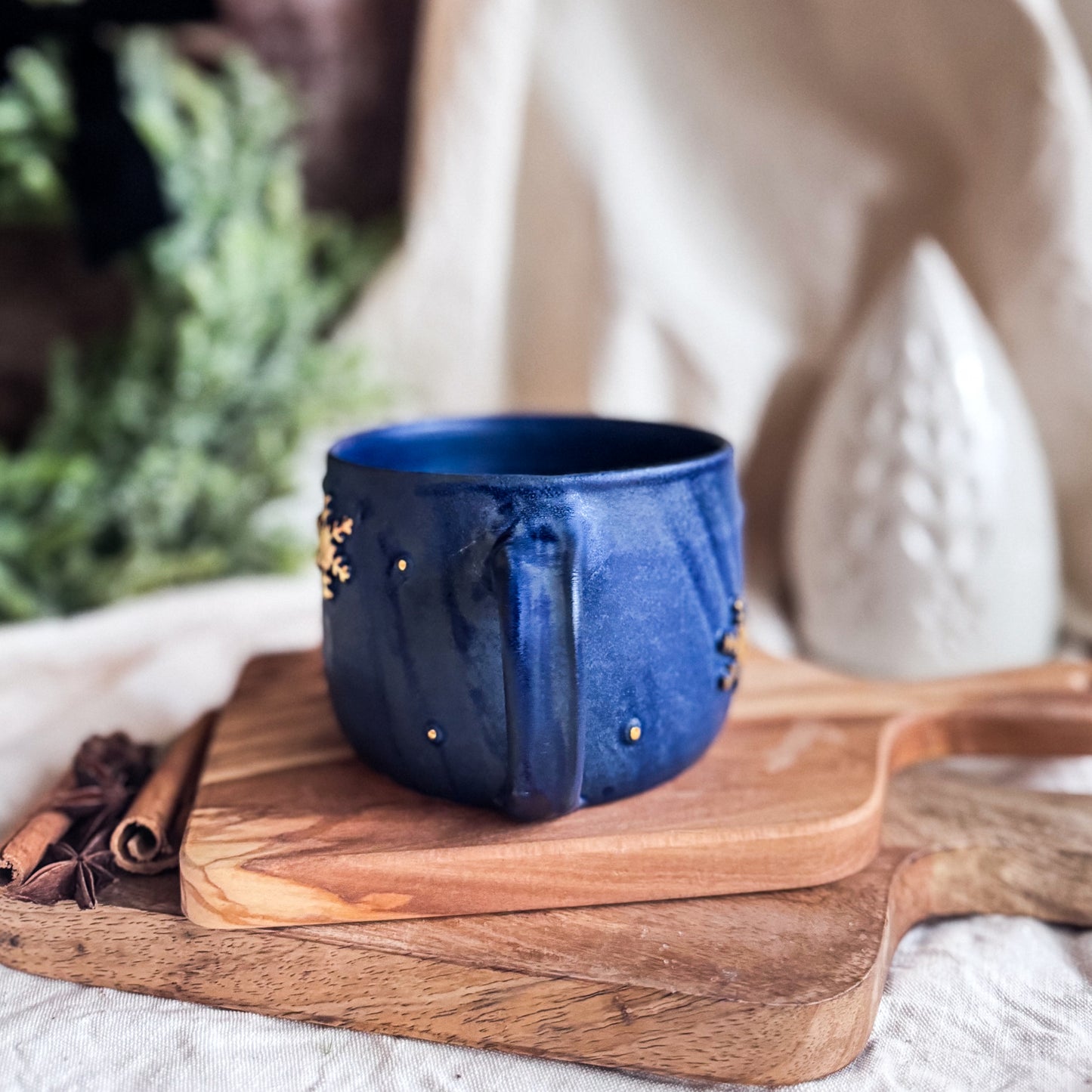 Midnight Blue Snowflake Mug #9