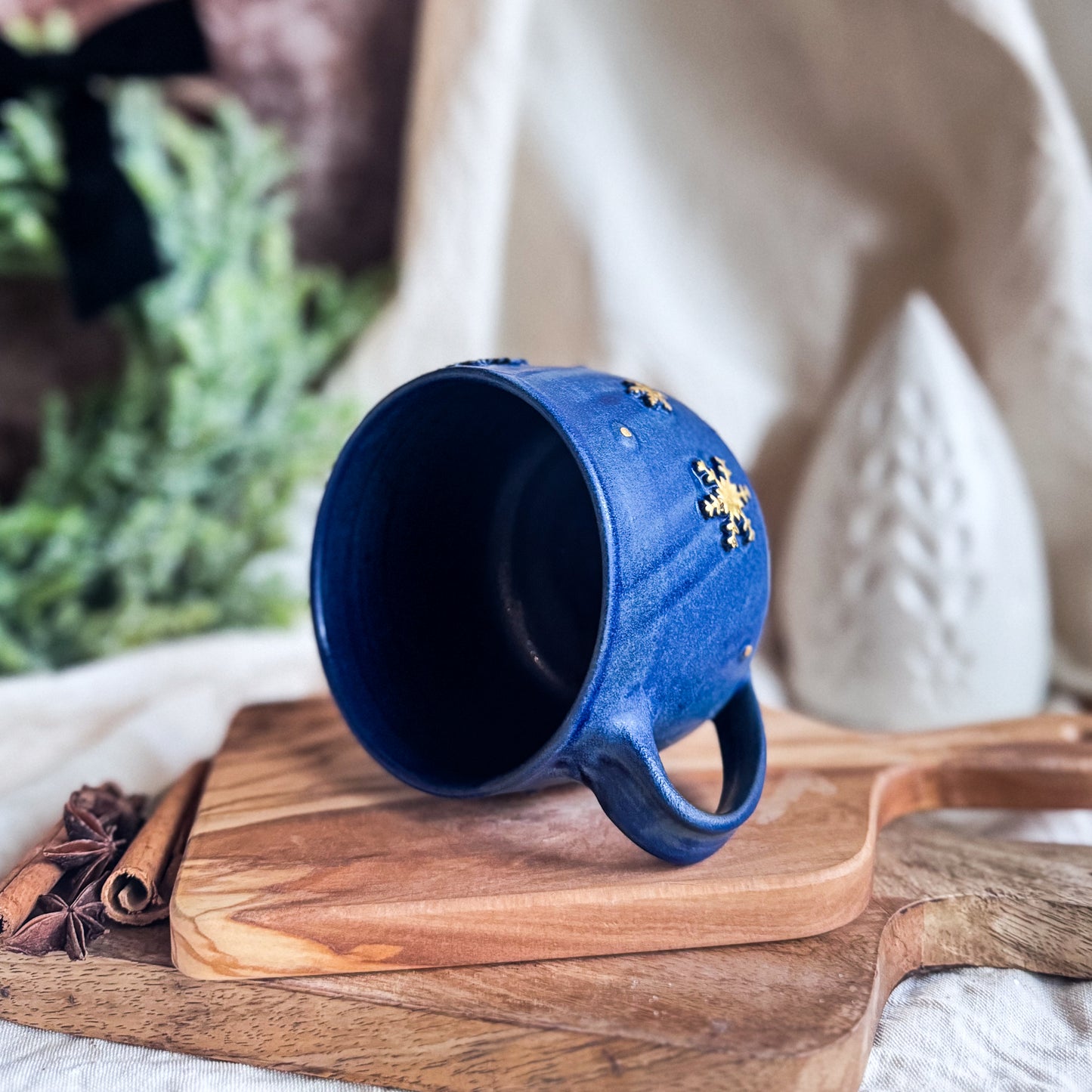 Midnight Blue Snowflake Mug #9
