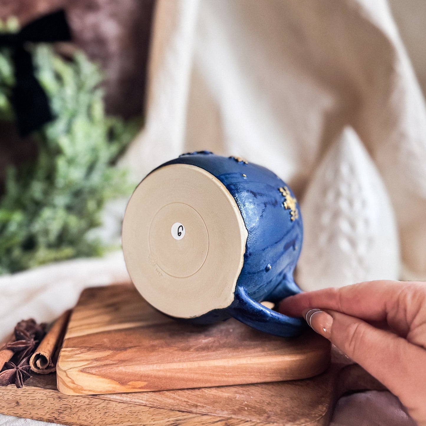 Midnight Blue Snowflake Mug #9
