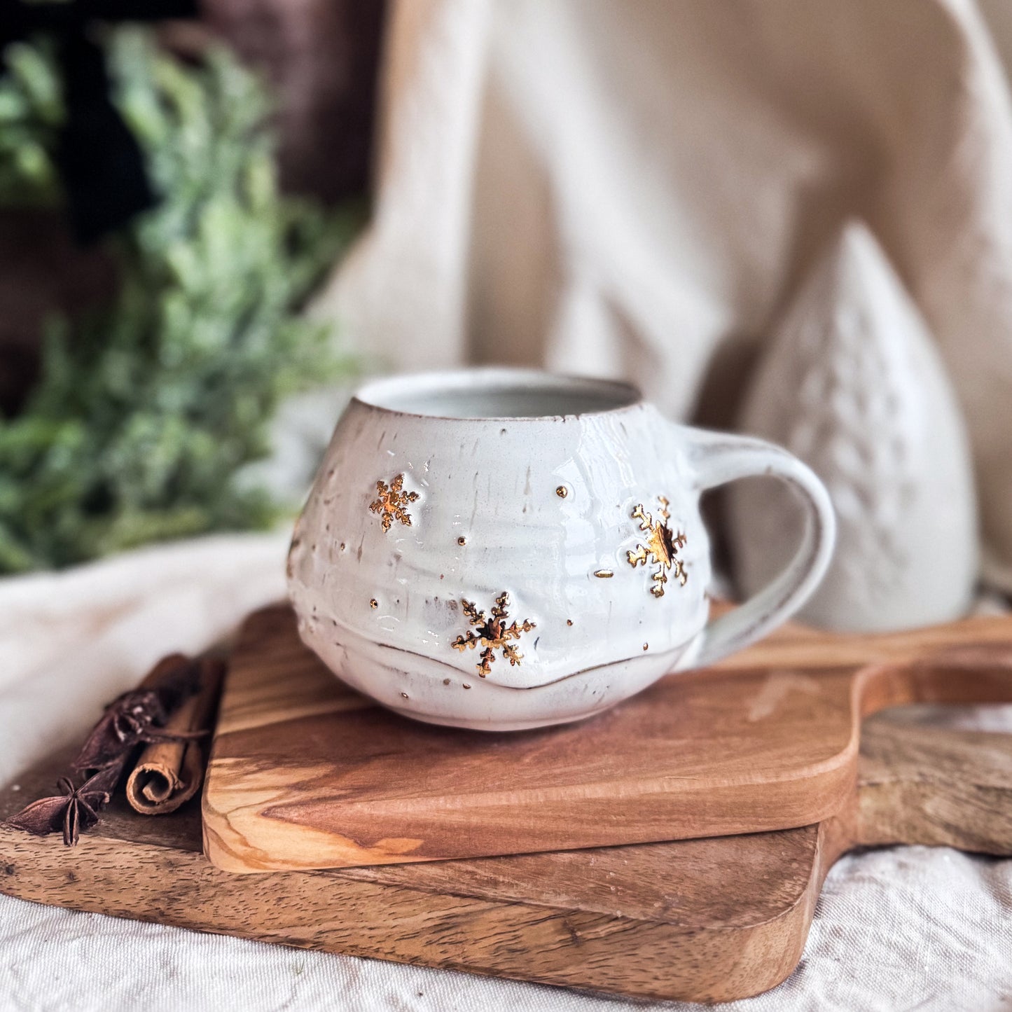 White Snowflake Mug #2 (2024 Edition)