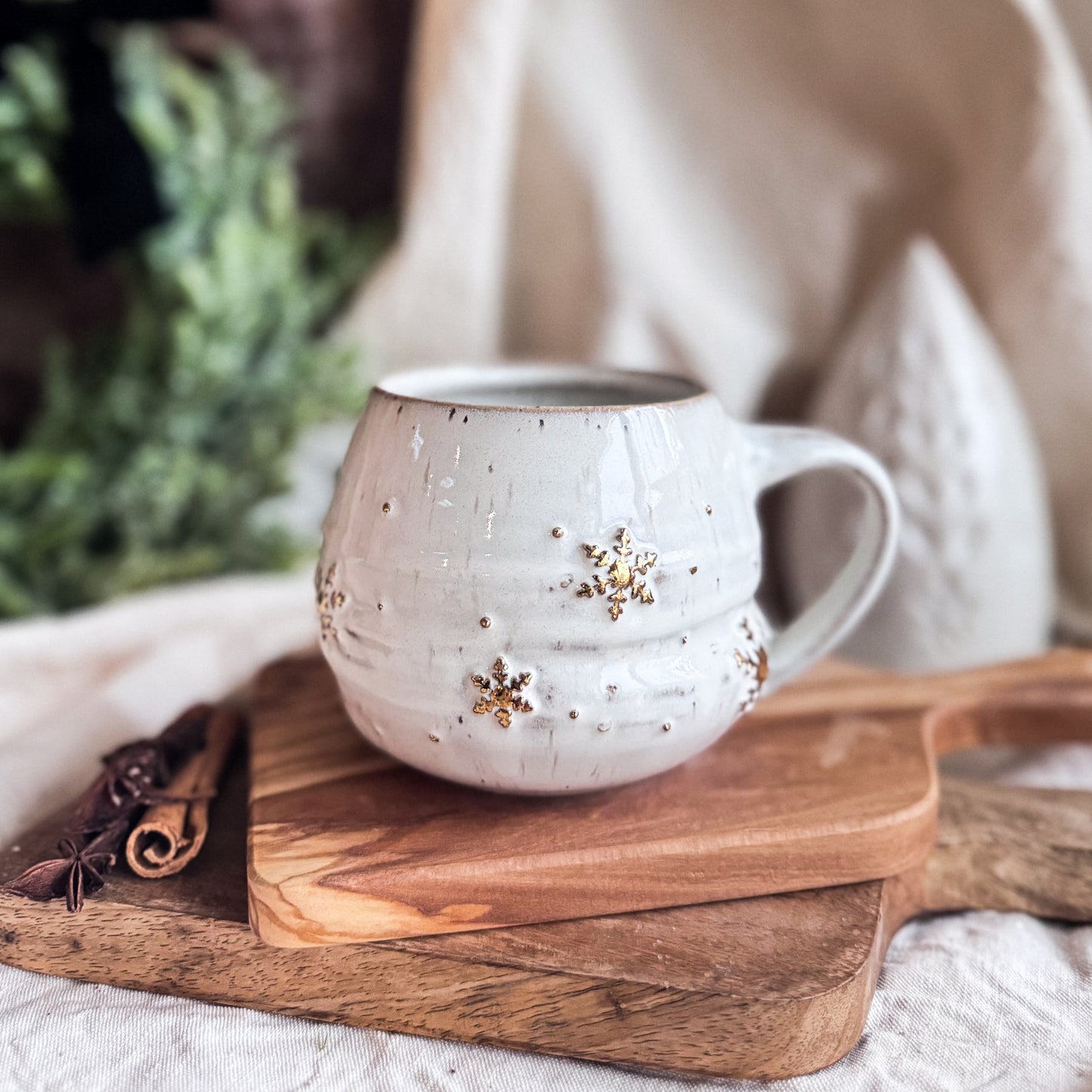 White Snowflake Mug #7 (2024 Edition)