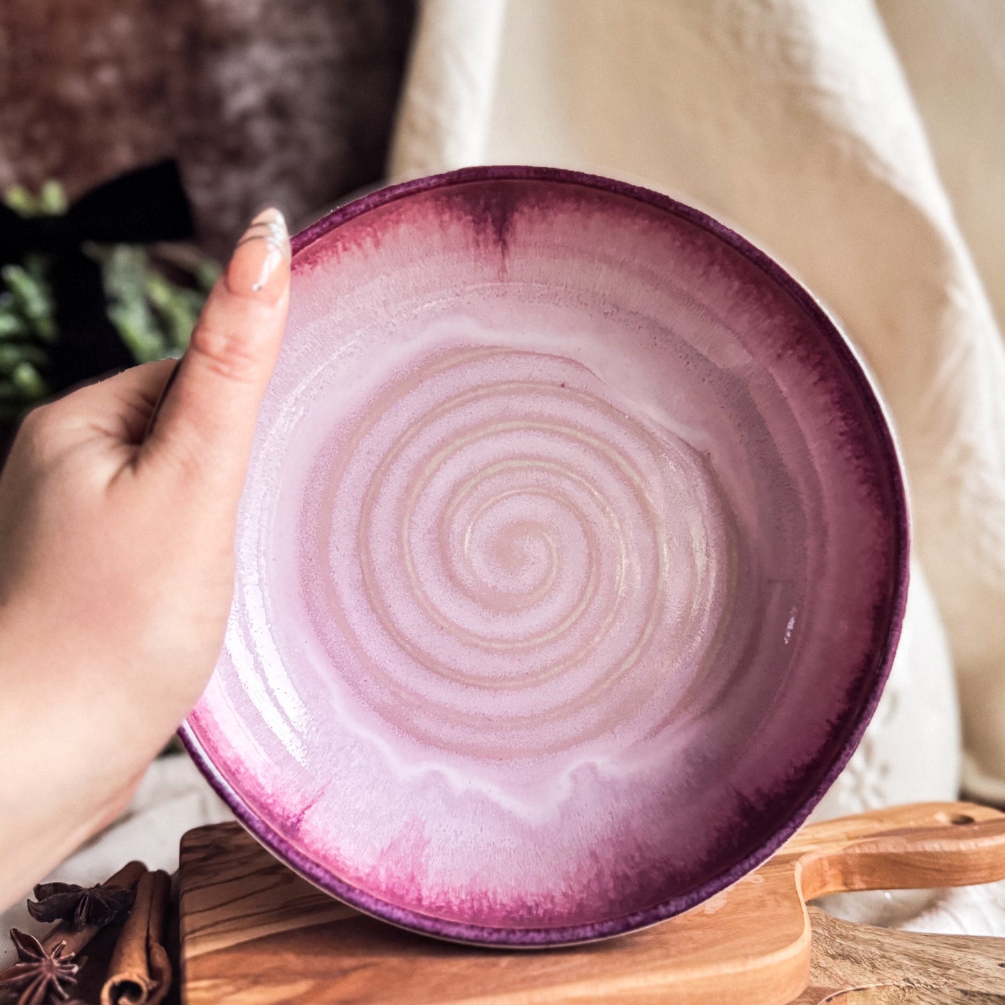 Mulberry Wine Pasta Plate #9