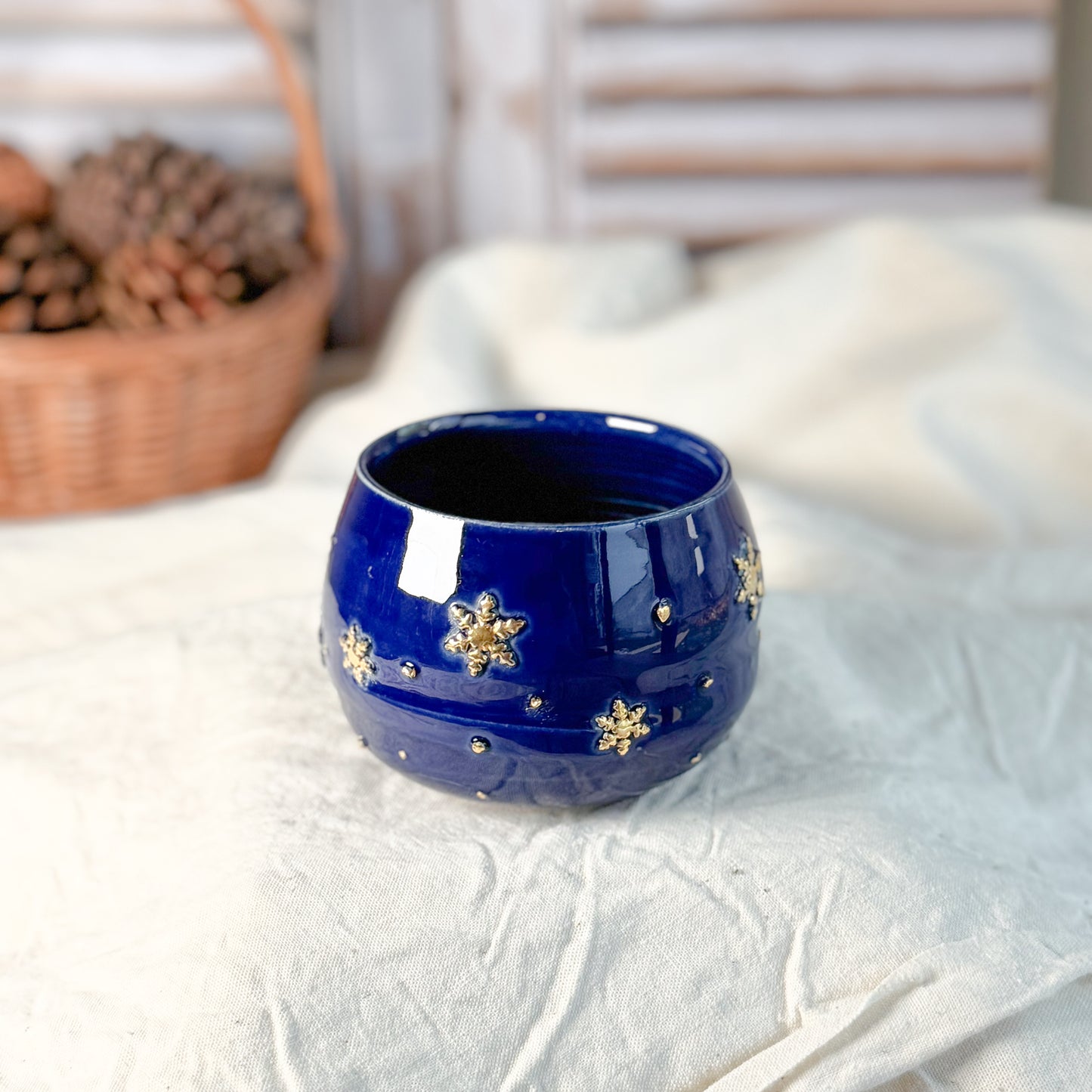 Snowflake Blue Mug #2