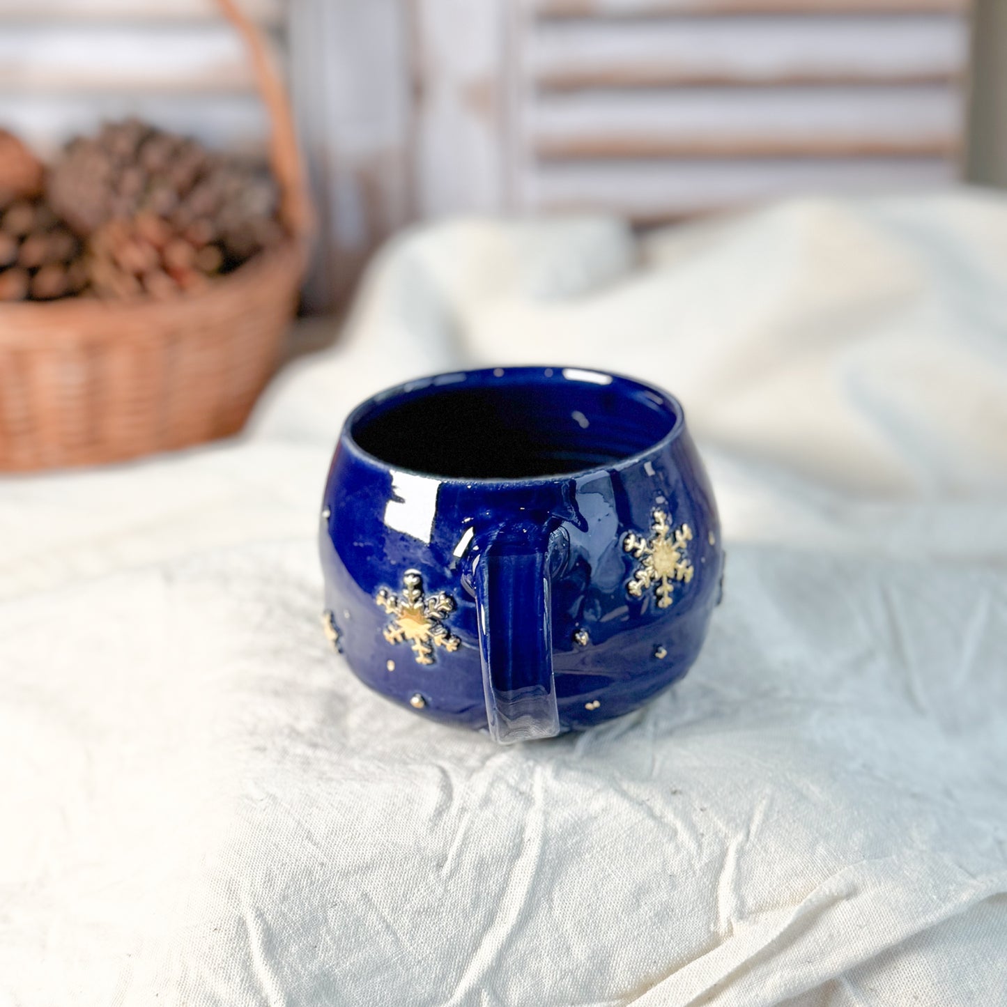 Snowflake Blue Mug #2