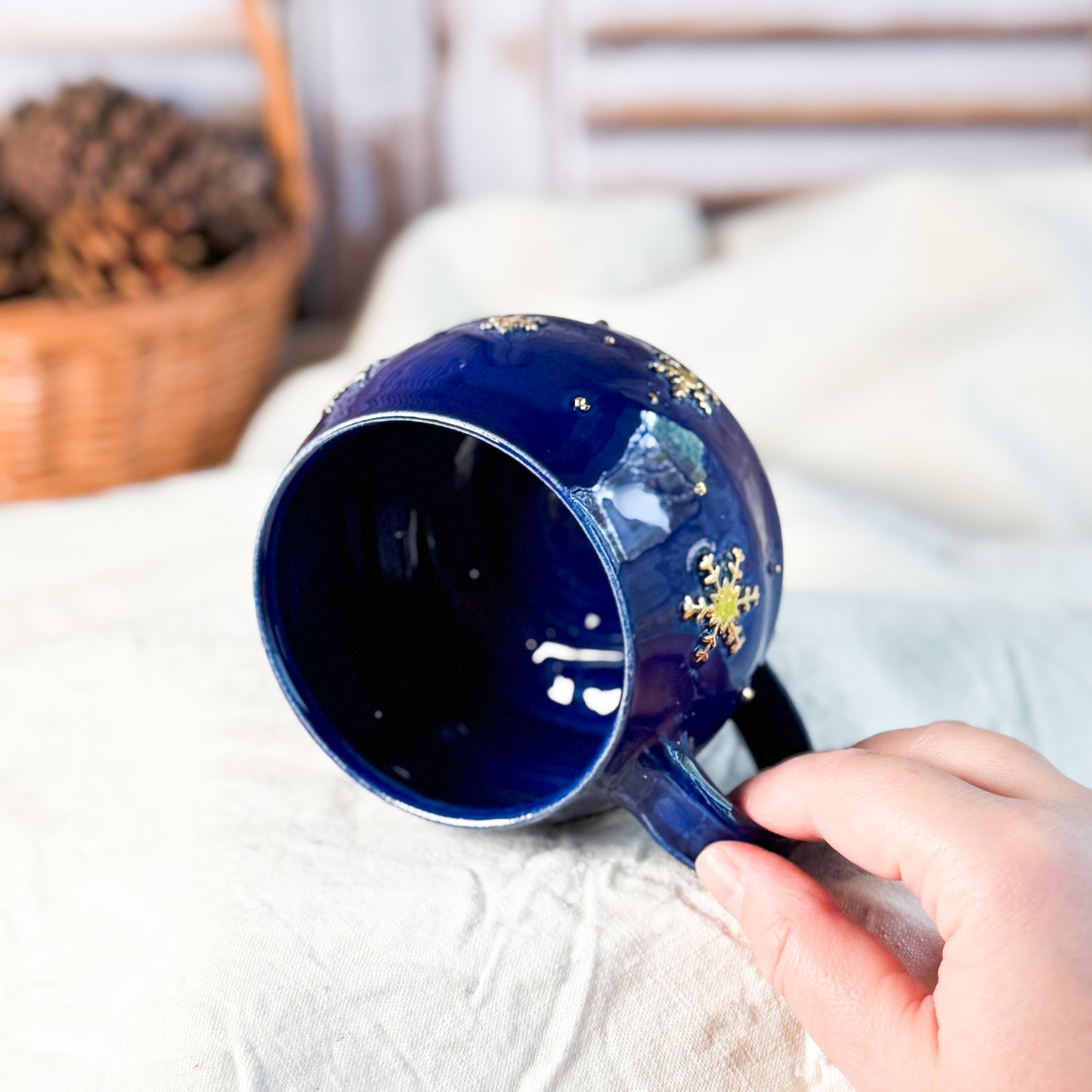 Snowflake Blue Mug #2