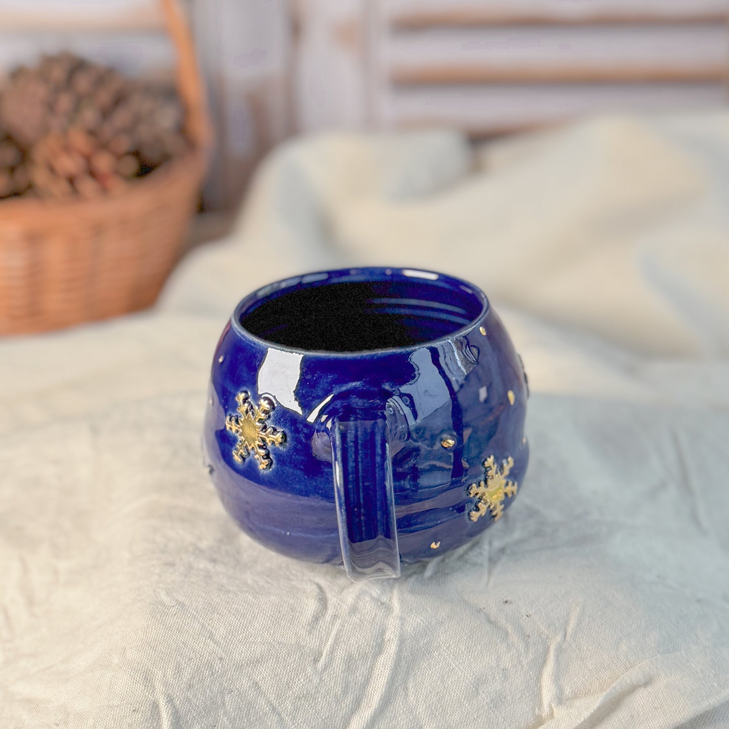 Snowflake Blue Mug #3