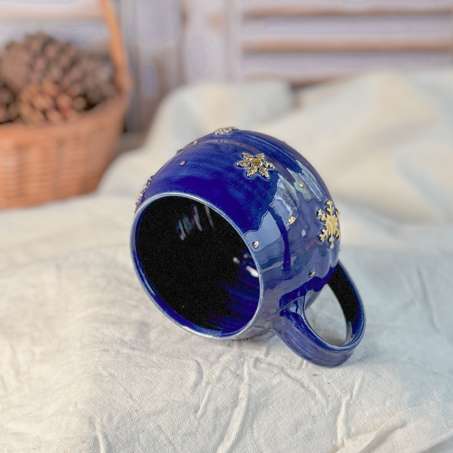 Snowflake Blue Mug #3