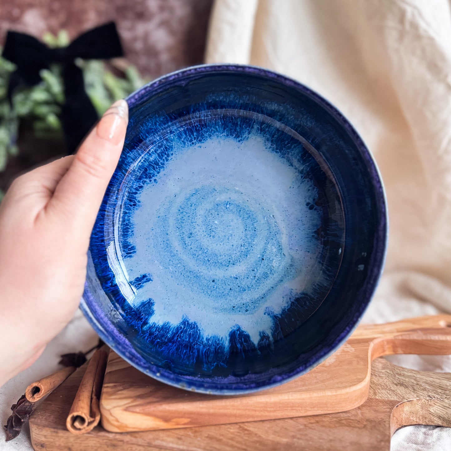 Blue Orbit Pasta Plate #3