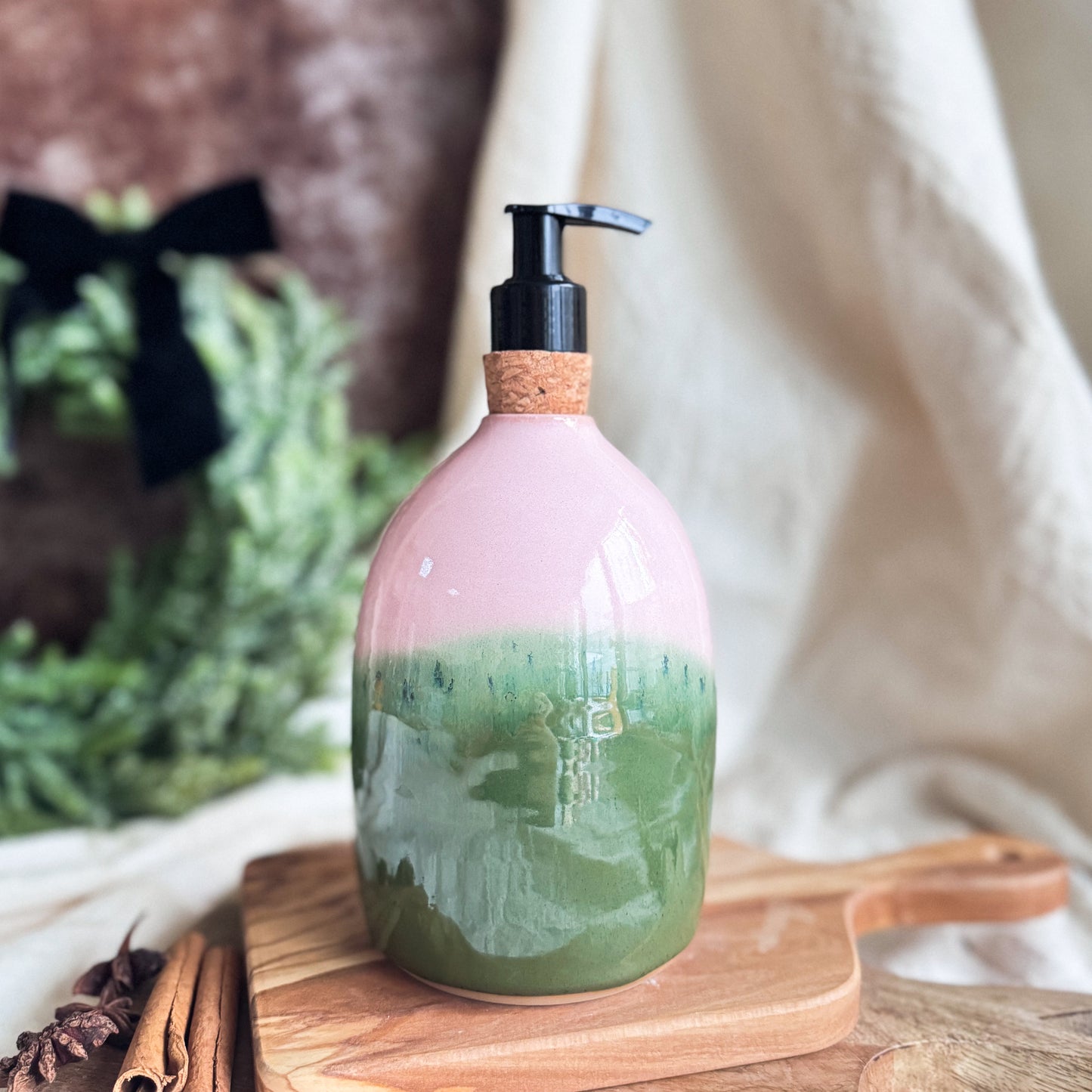 Pink Matcha Soap Dispenser #5