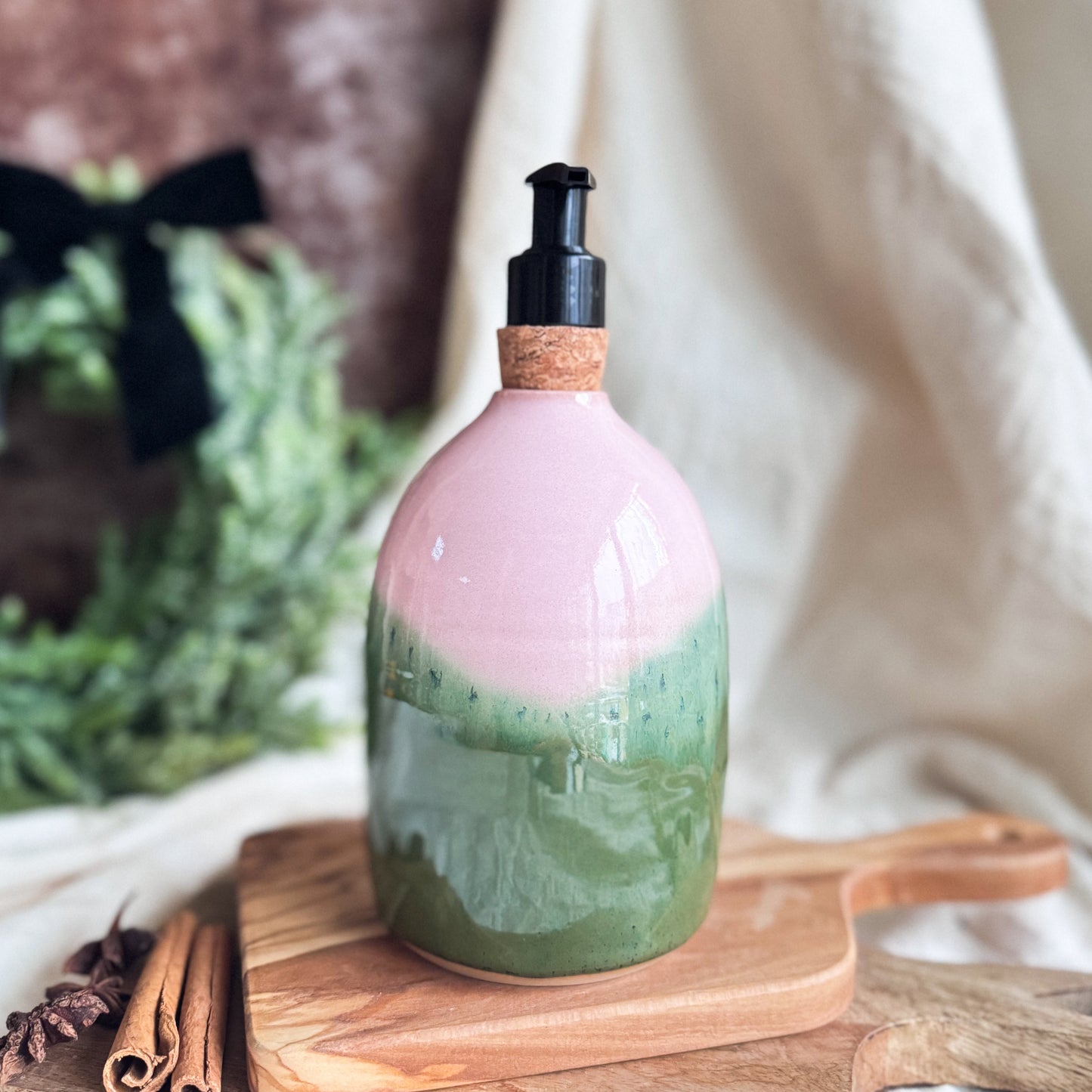 Pink Matcha Soap Dispenser #5