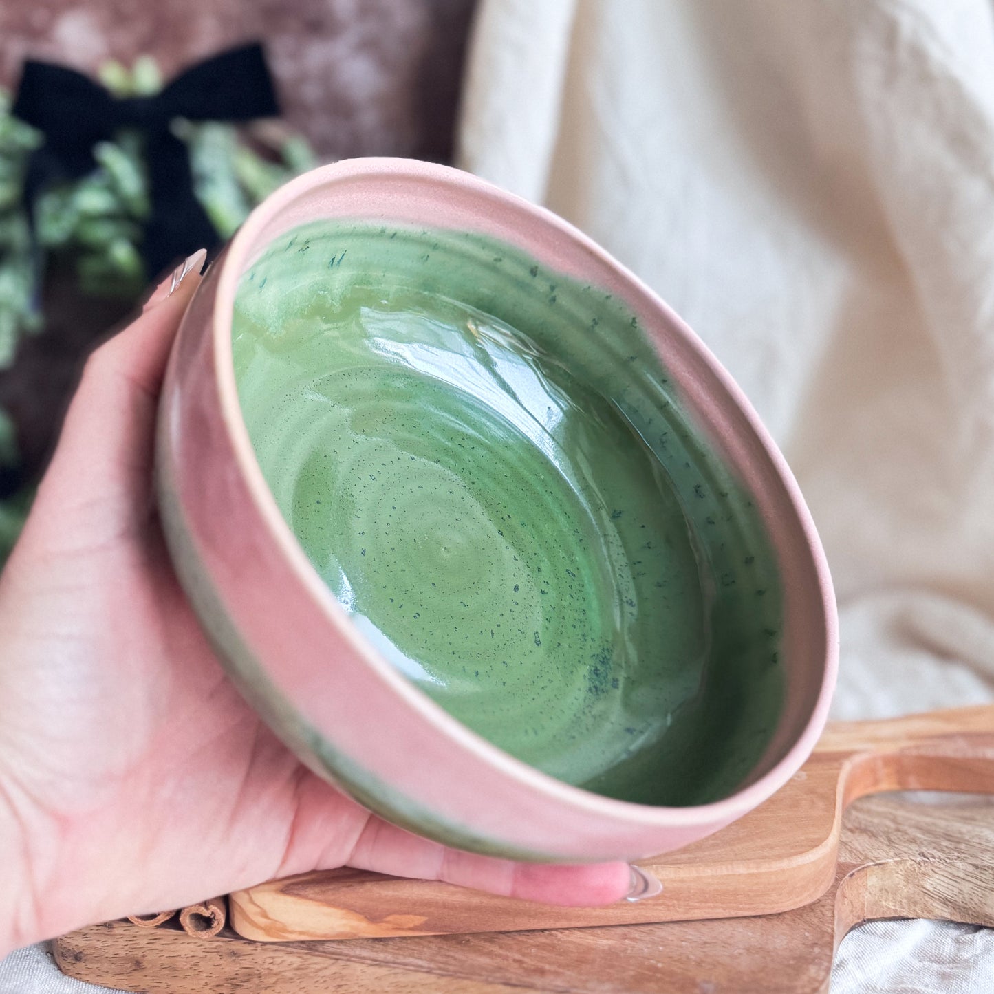 Pink Matcha Pasta Plate #10