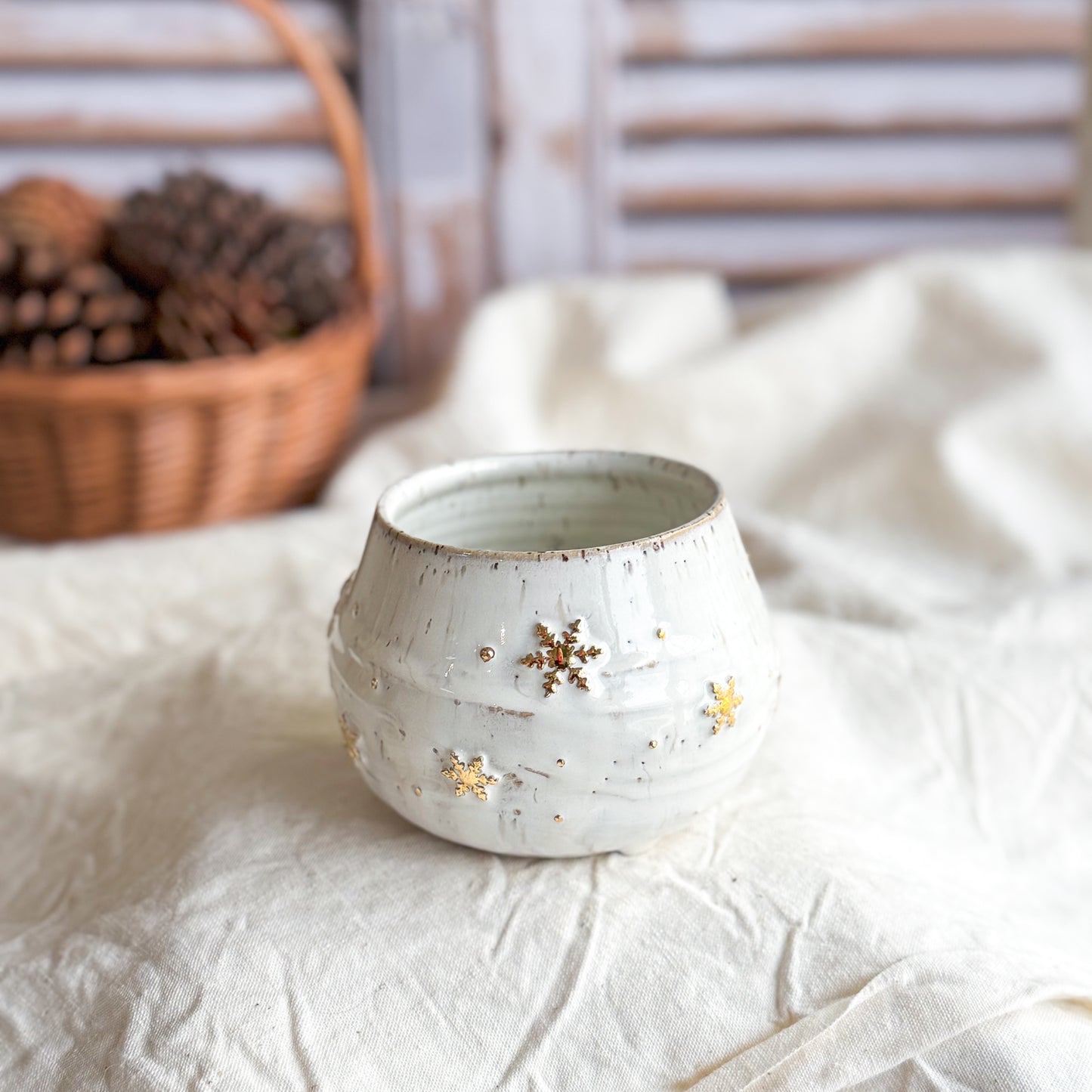 Snowflake White Mug #4