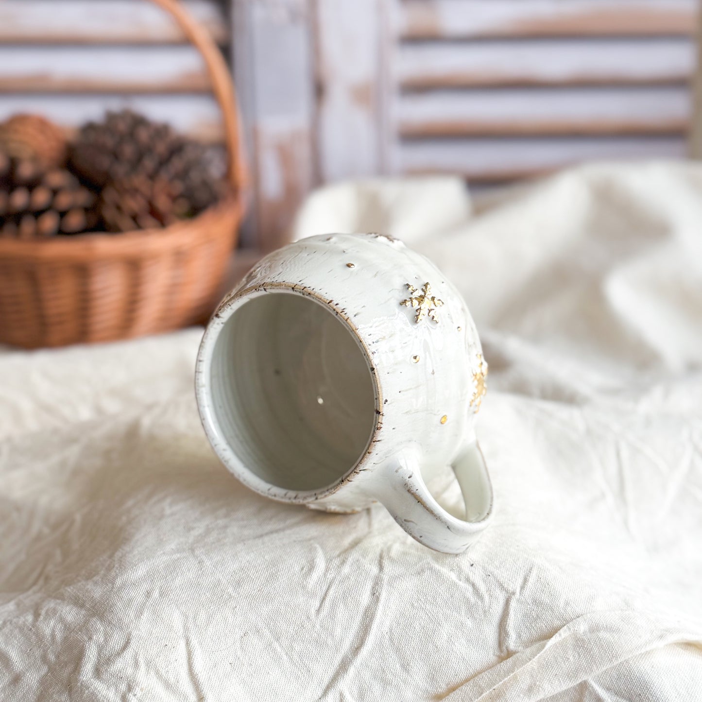 Snowflake White Mug #4