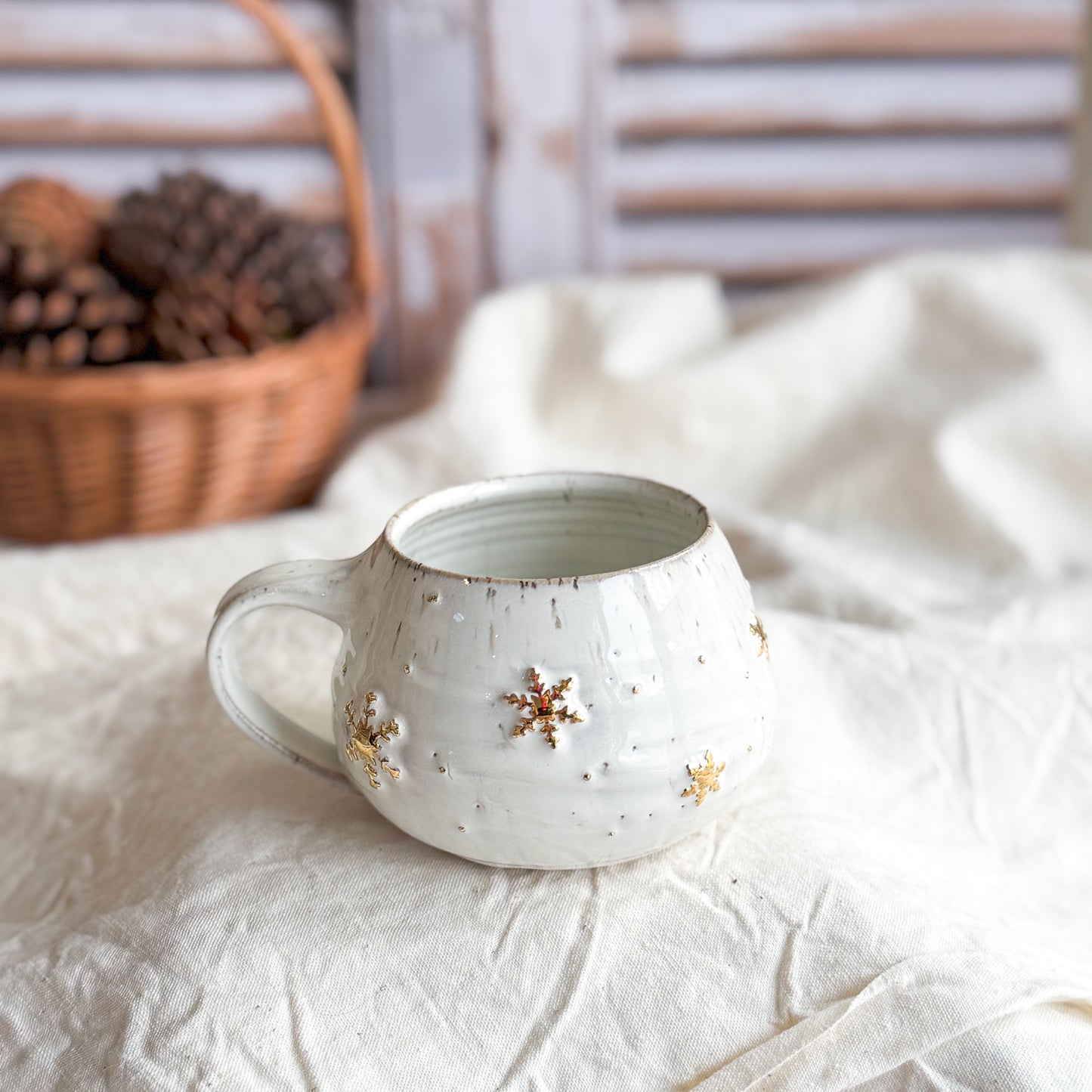 Snowflake White Mug #9