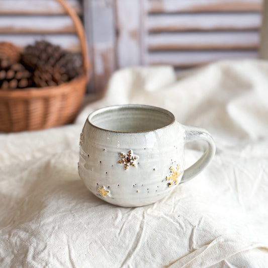 Rustic Snowflake Mug #1