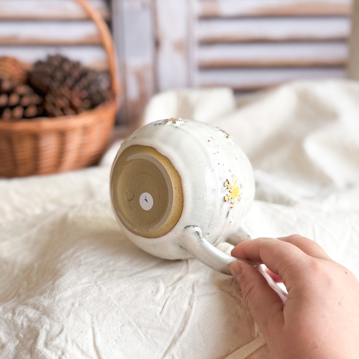 Rustic Snowflake Mug #1