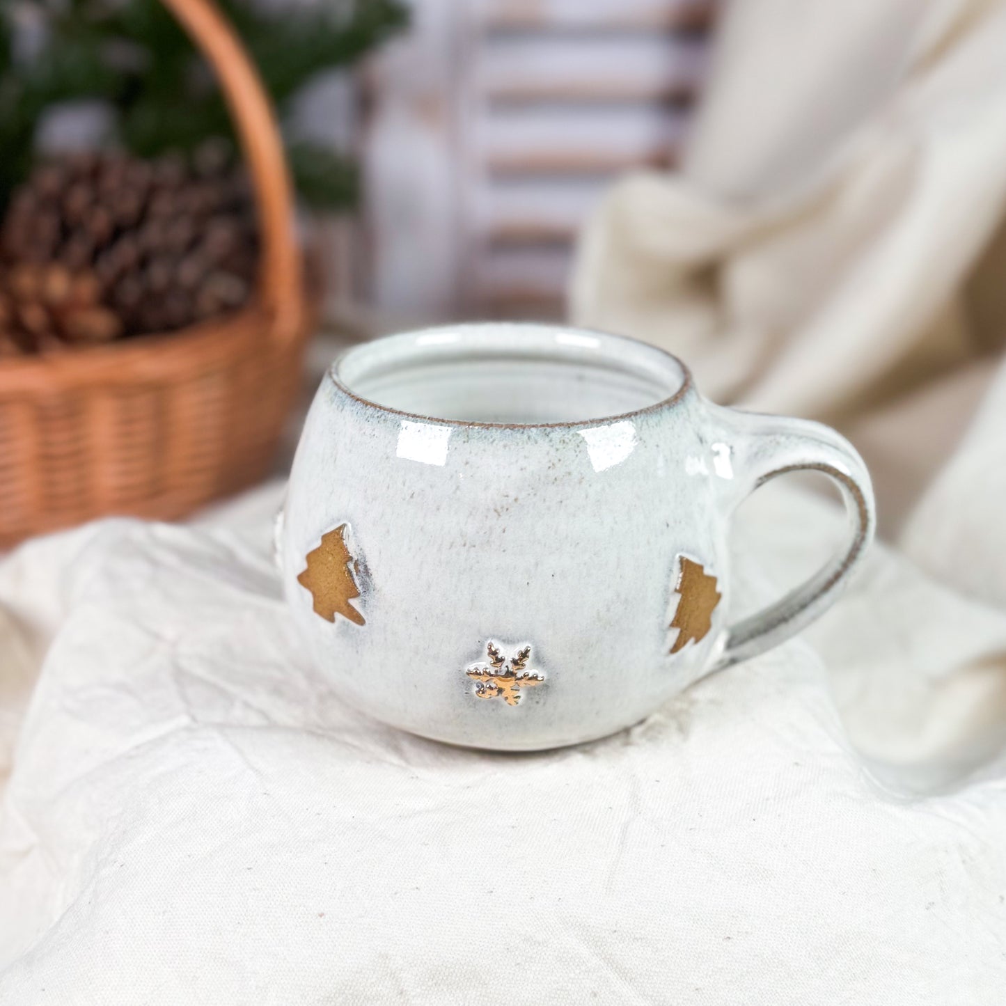 Snowflake & Pines Mug #2